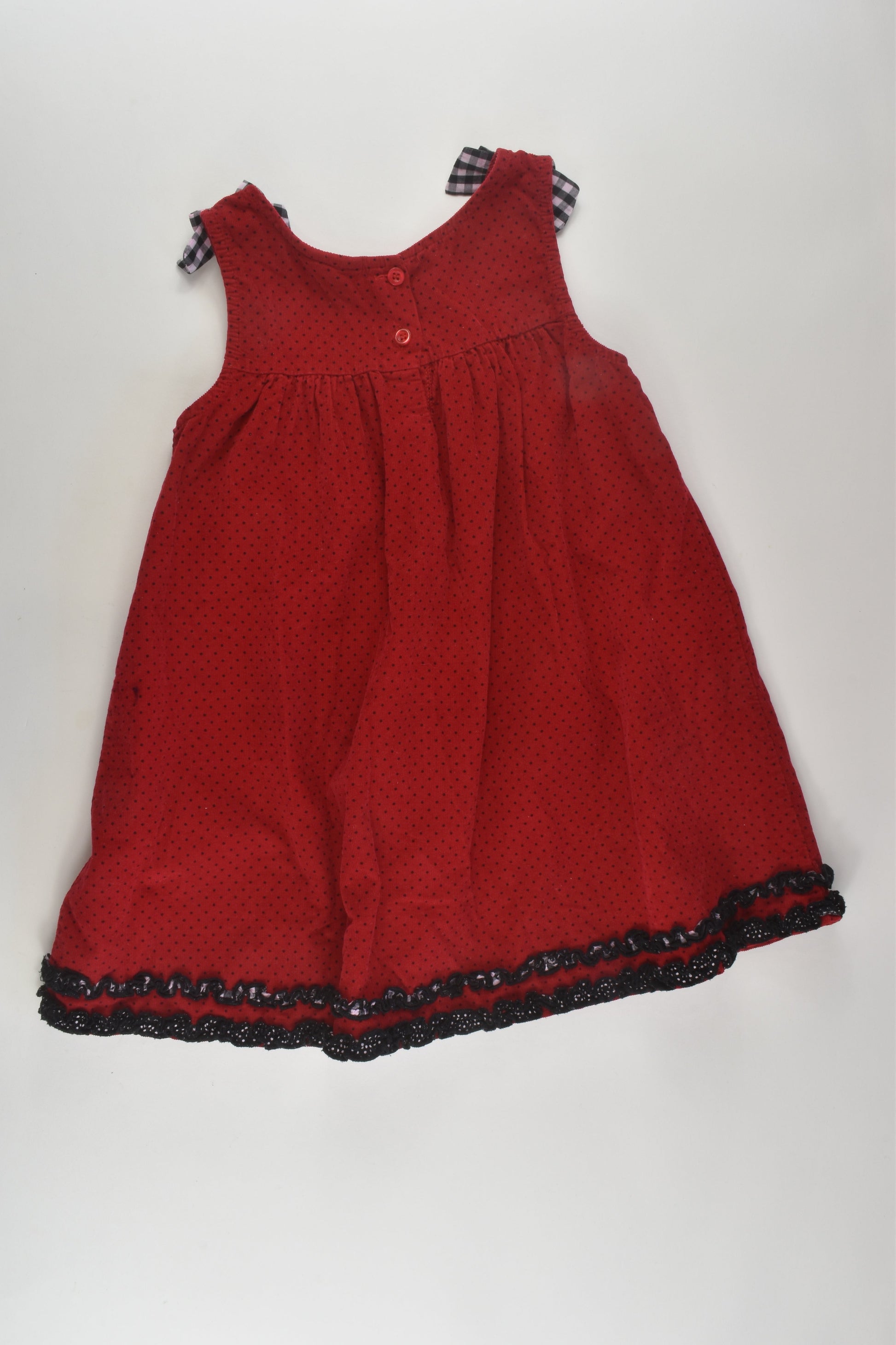 Ollie's Place Size 5 Ladybug Cord Dress