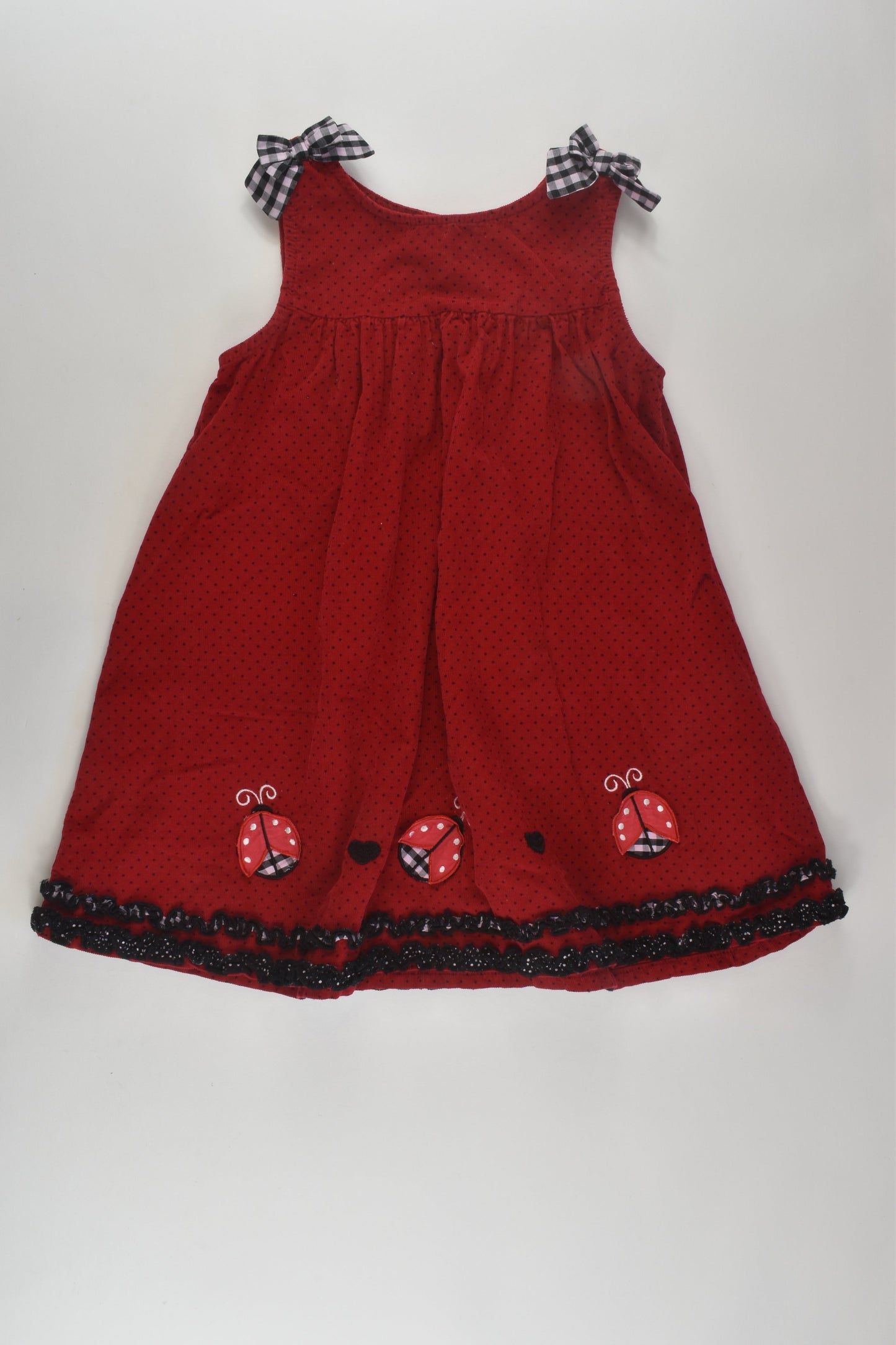 Ollie's Place Size 5 Ladybug Cord Dress