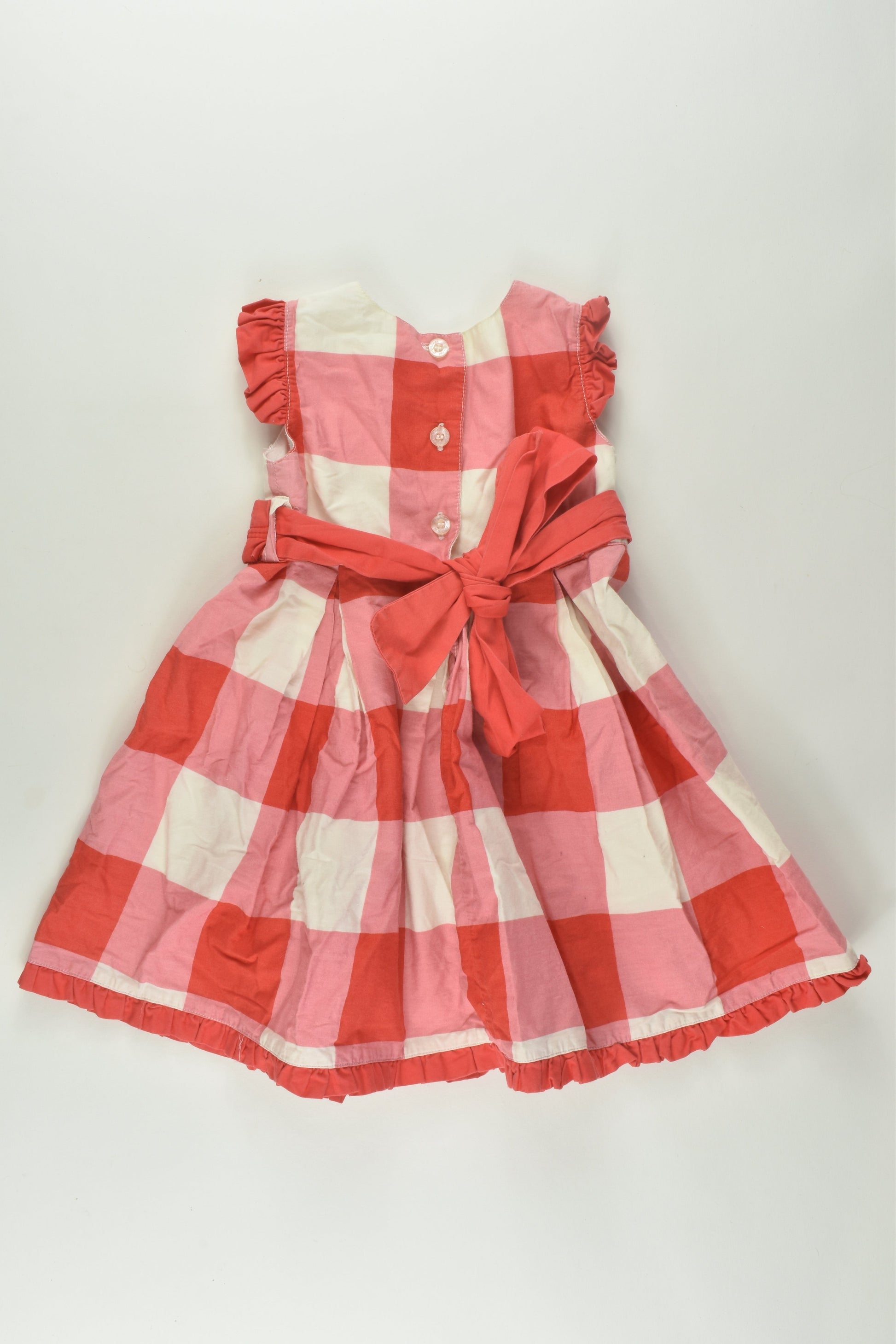 Origami Size 0 Checked Dress