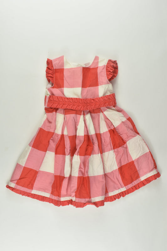 Origami Size 0 Checked Dress