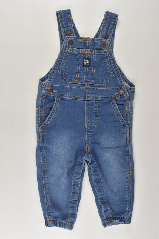 OshKosh Size 0 Stretchy Denim-like Overalls