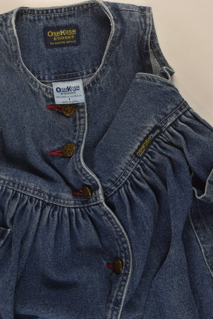 OshKosh Size 1 (Very Generous Sizing) Vintage Denim Dress