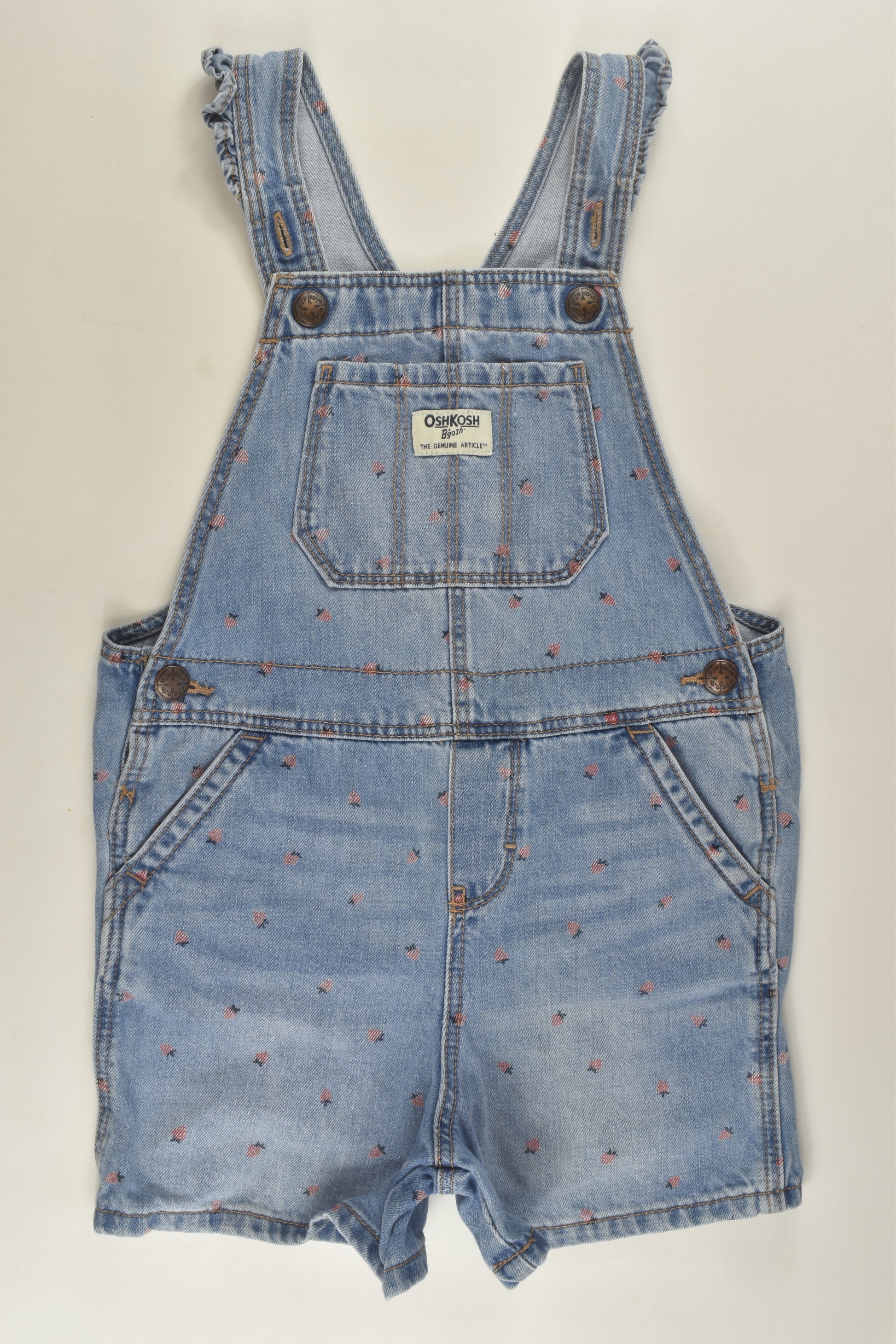 OshKosh Size 5 Short Denim Overalls