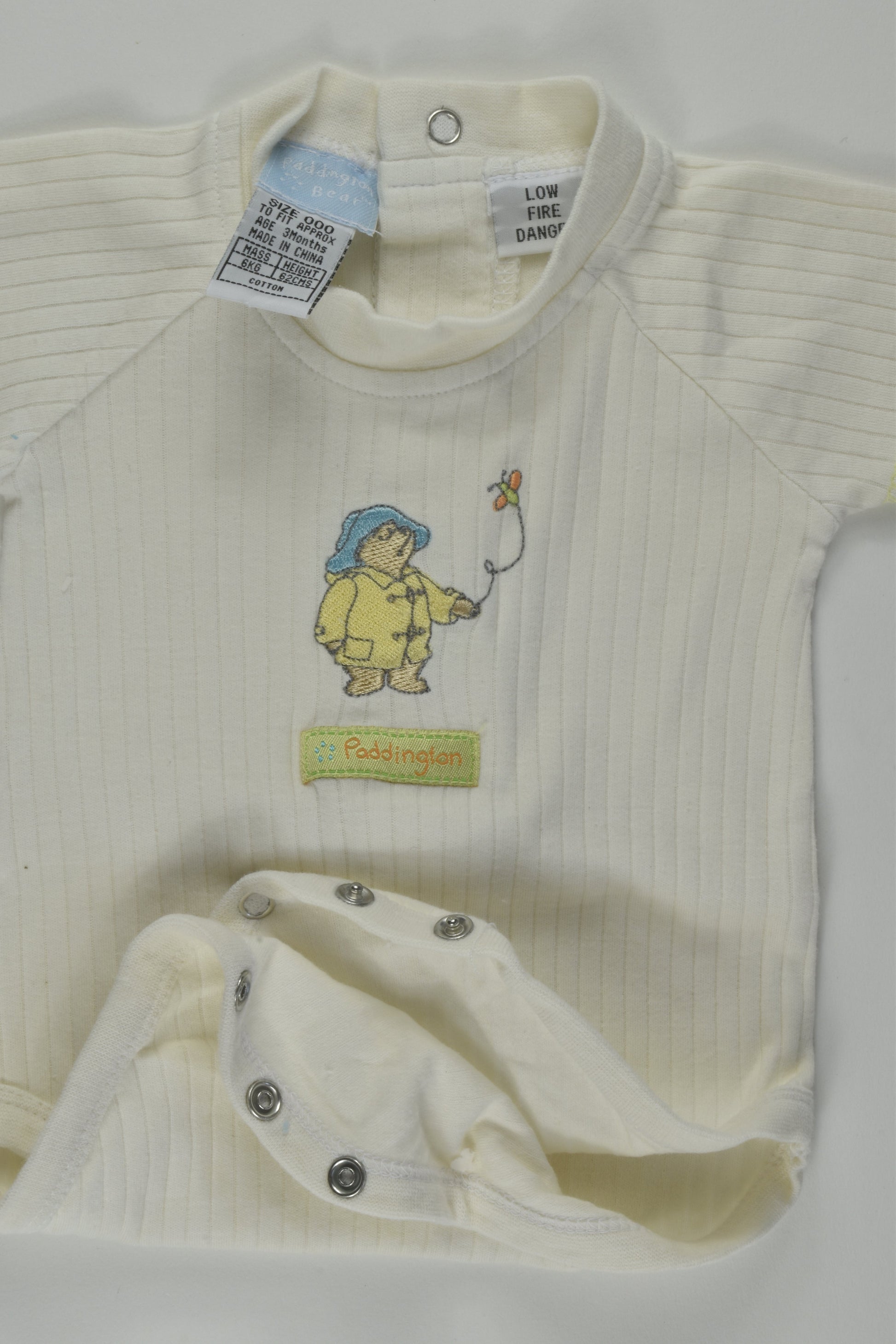 Paddington Bear Size 000 Bodysuit