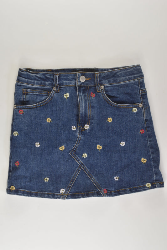 Pavement Size 12 Embroidery Denim Skirt