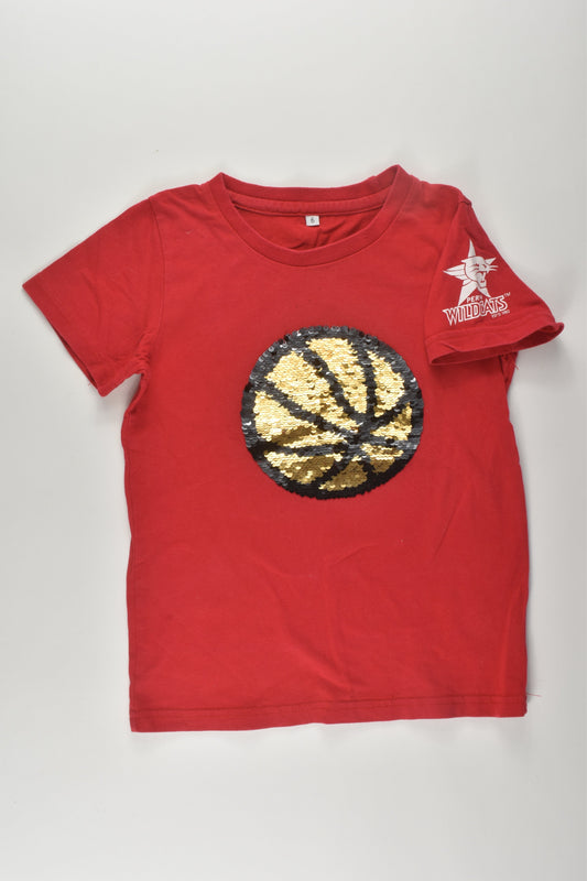 Perth Wildcats Size 6 Reversible Sequins T-shirt