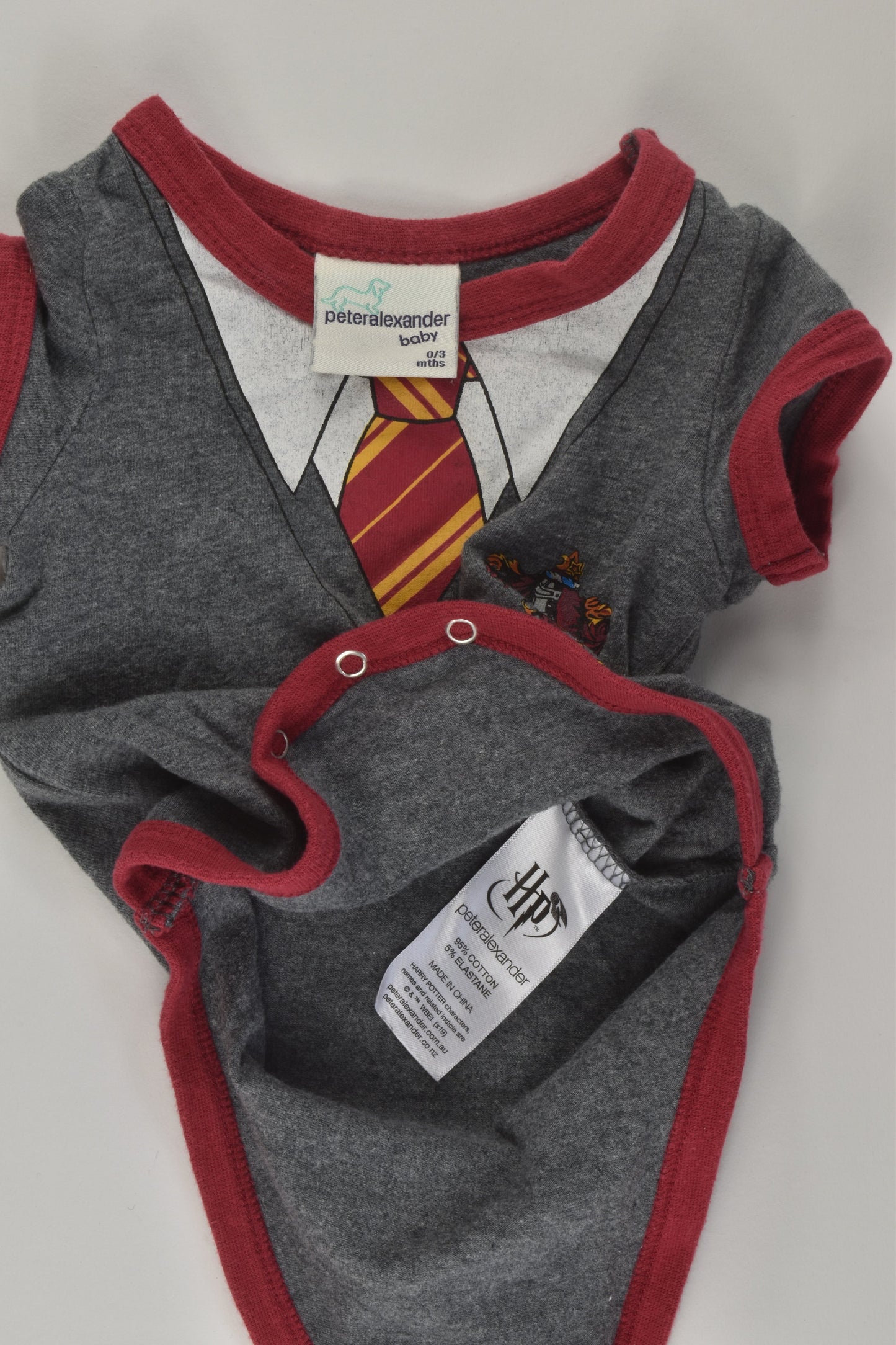 Peter Alexander Size 000 Harry Potter Bodysuit