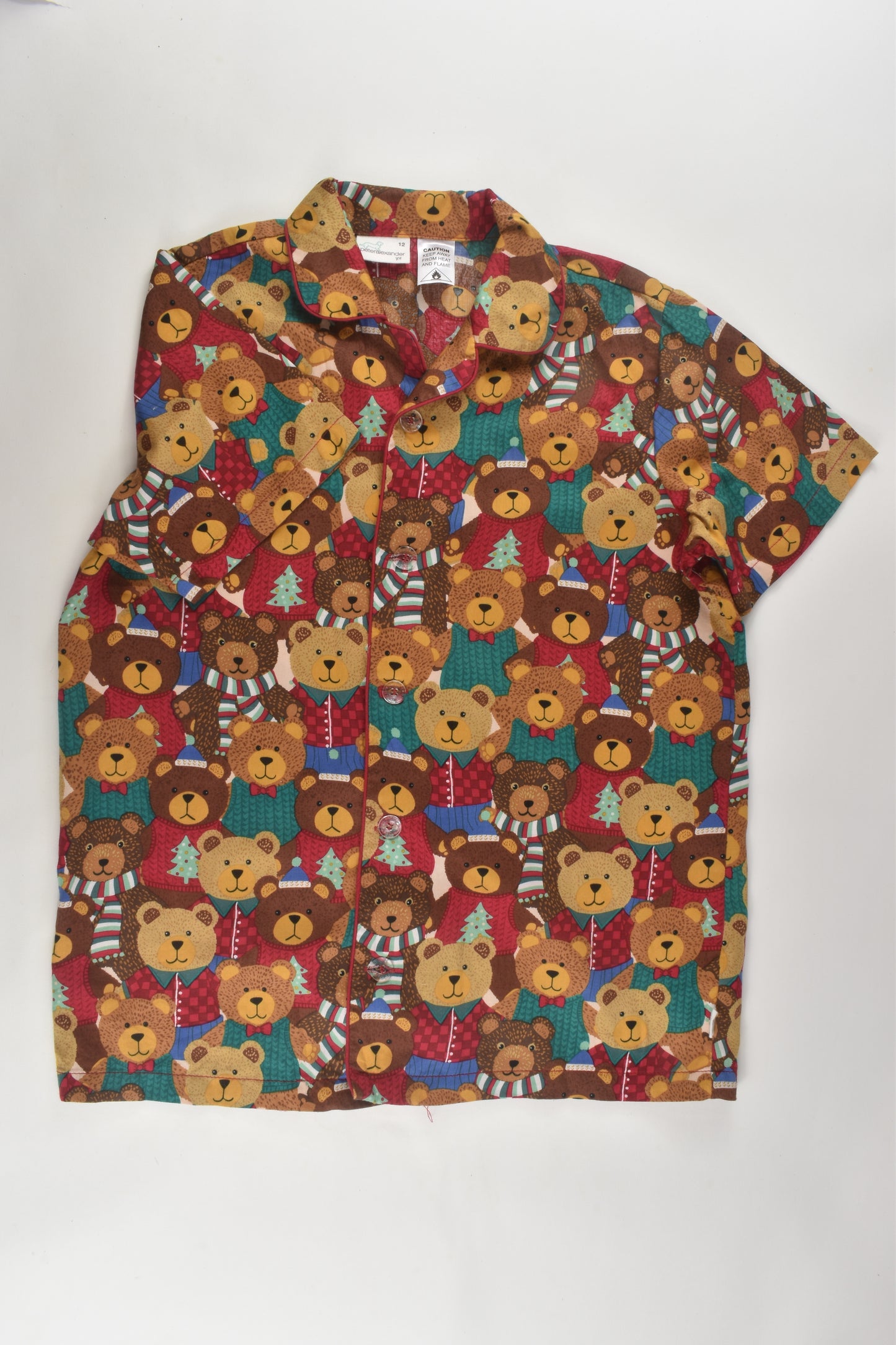 Peter Alexander Size 12 Christmas Bear Shirt