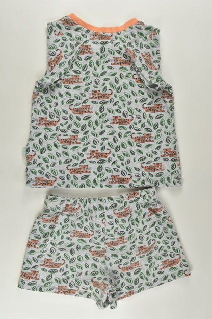 Peter Alexander Size 2 Tiger Cub Short Pyjamas