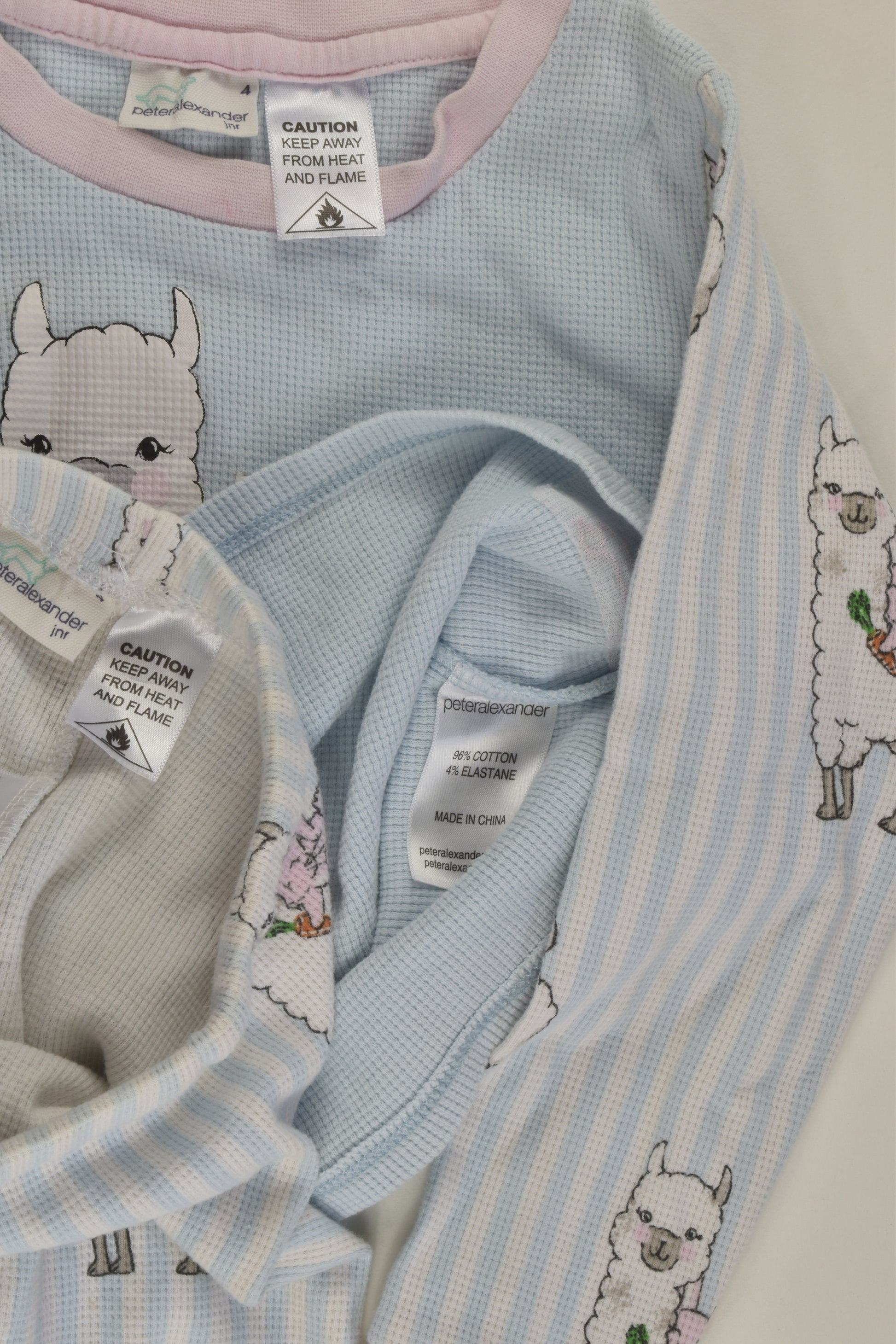 Peter Alexander Size 4 Llama and Bunny Pyjamas