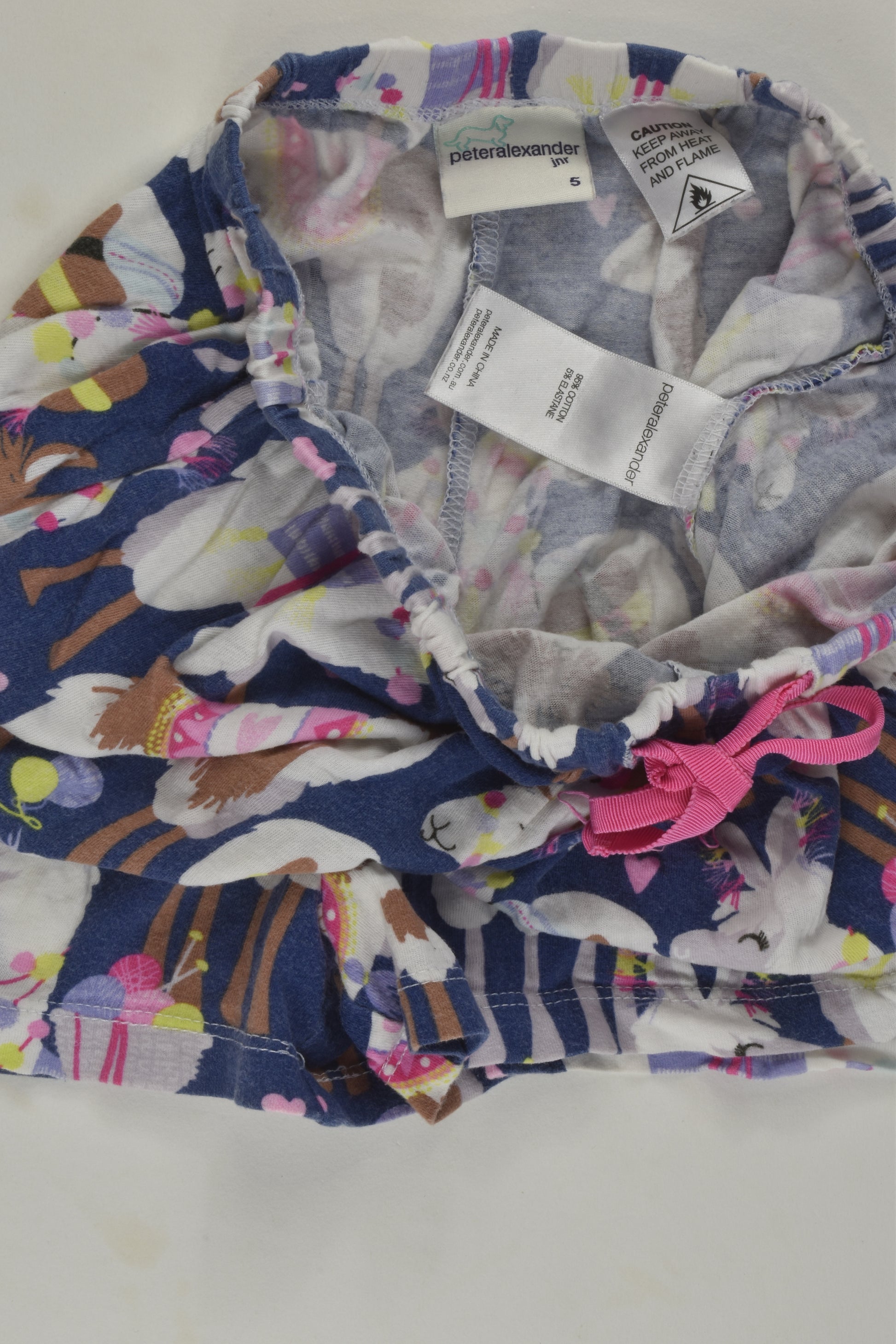 Peter Alexander Size 5 Llama Shorts