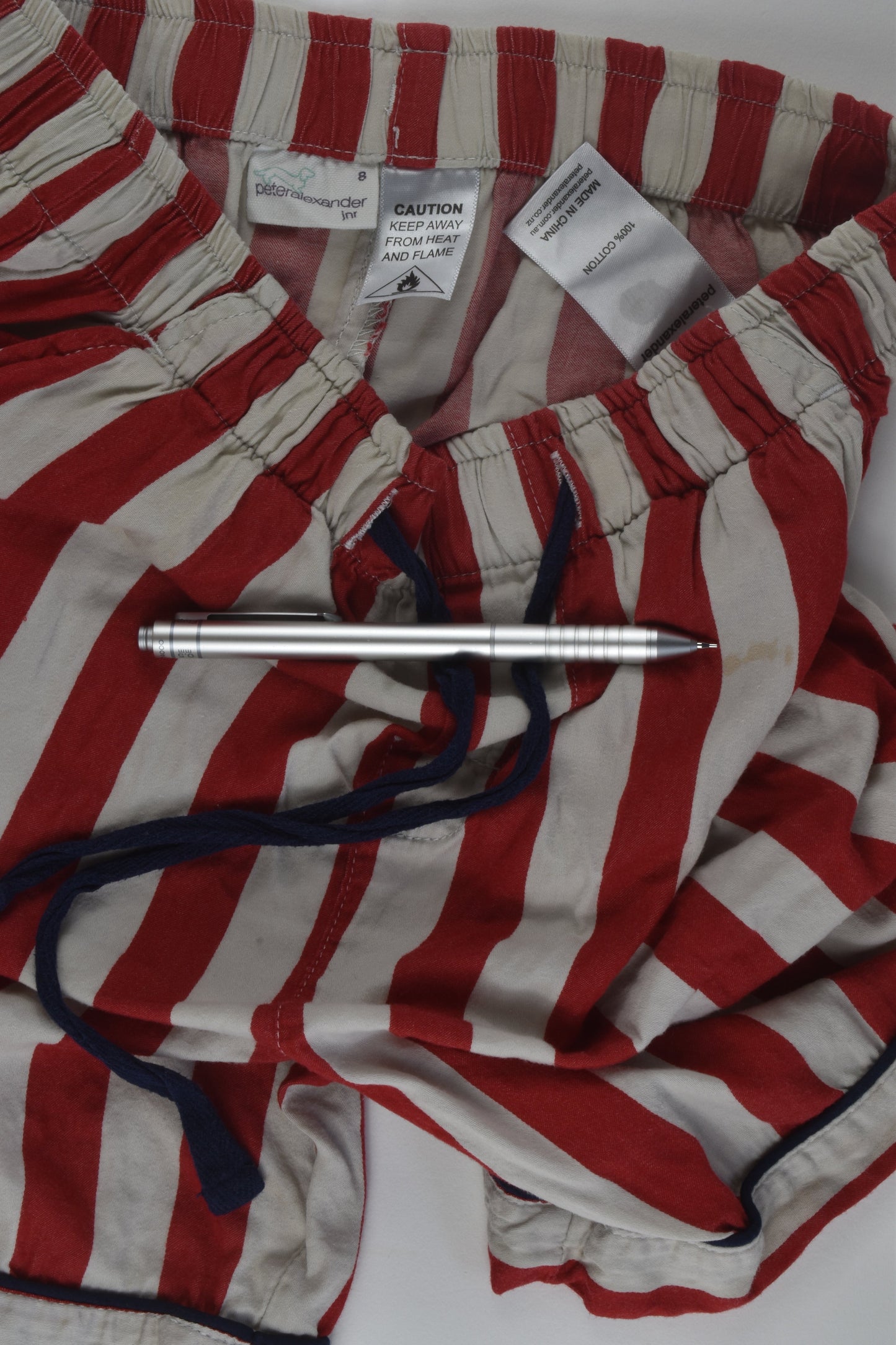 Peter Alexander Size 8 Striped Short Pyjamas