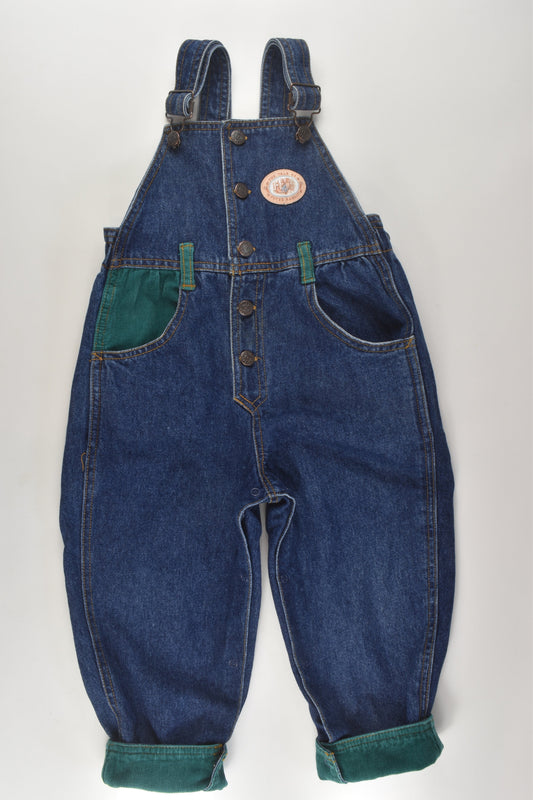 Peter Rabbit Size 1-2 Vintage Denim and Cord Overalls