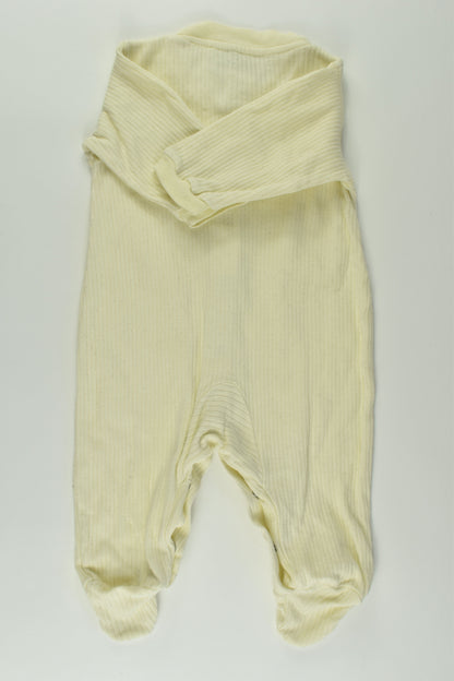Peter Rabbit Size approx 00 Footed Romper