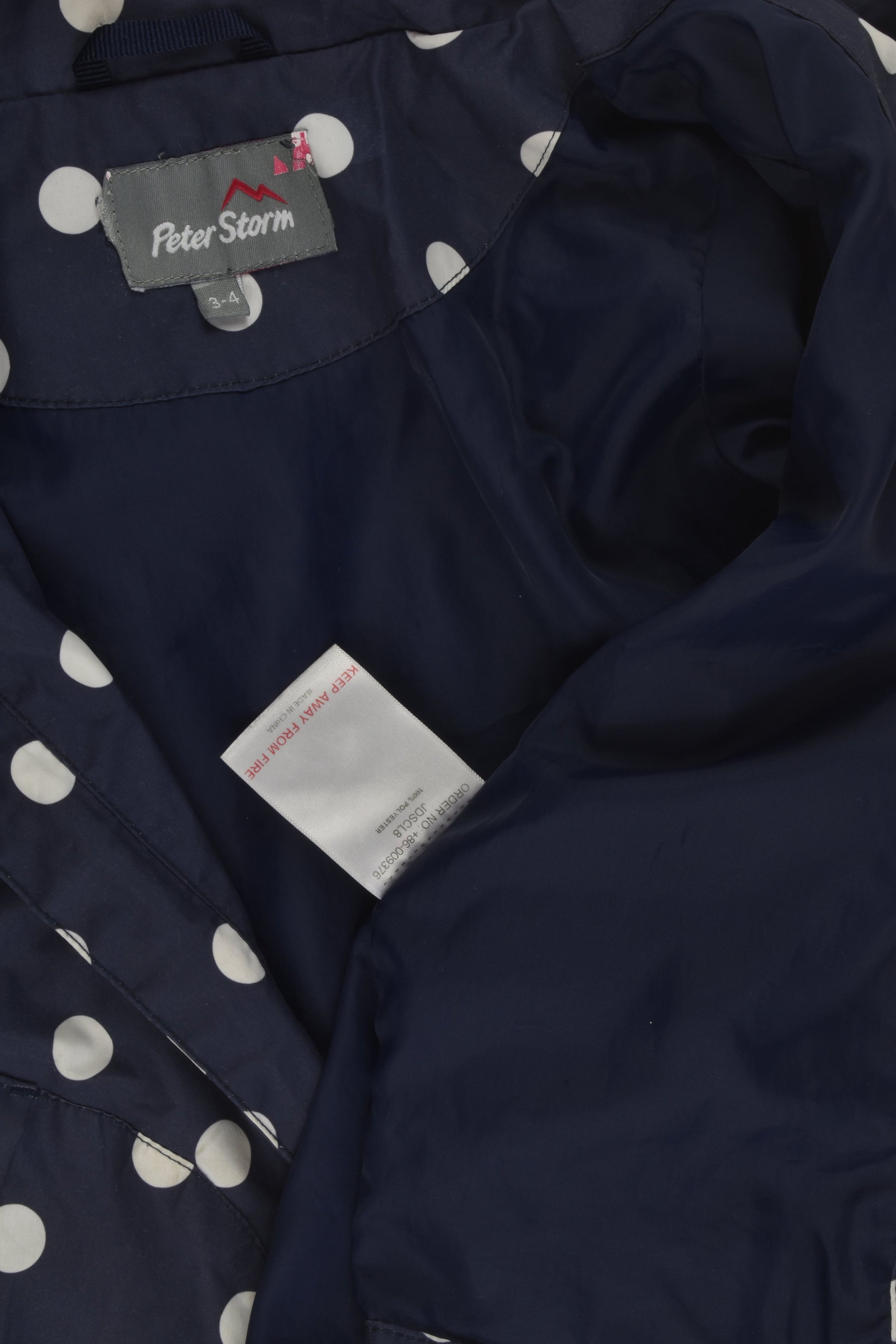 Peter Storm Size 3-4 Polka Dots Jacket