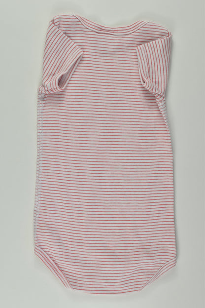 Petit Bateau Size 0 (12m/74cm) Striped Bodysuit
