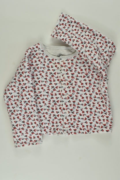 Petit Bateau Size 0 Nautical Cardigan