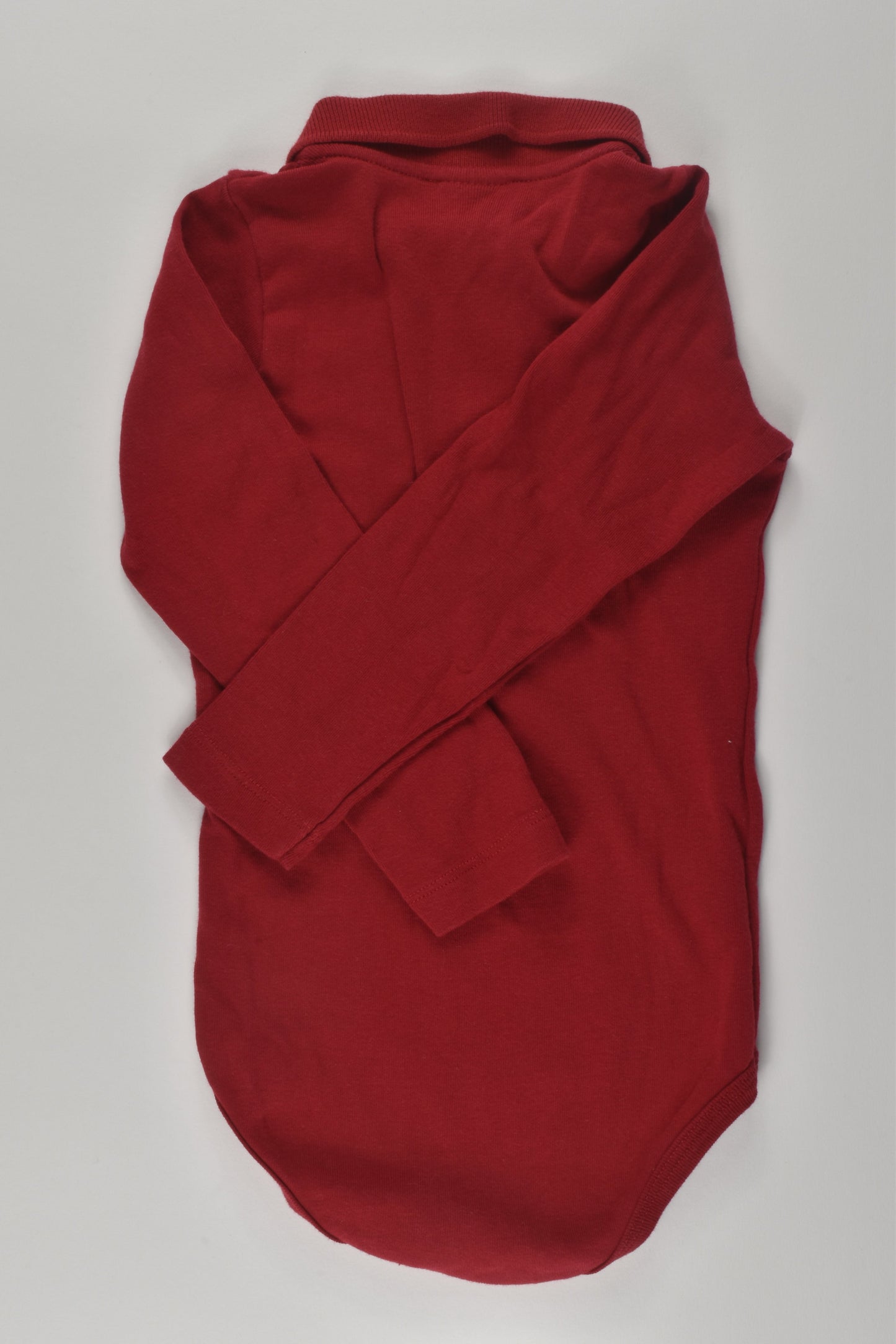 Petit Bateau Size 1-2 Collared Bodysuit