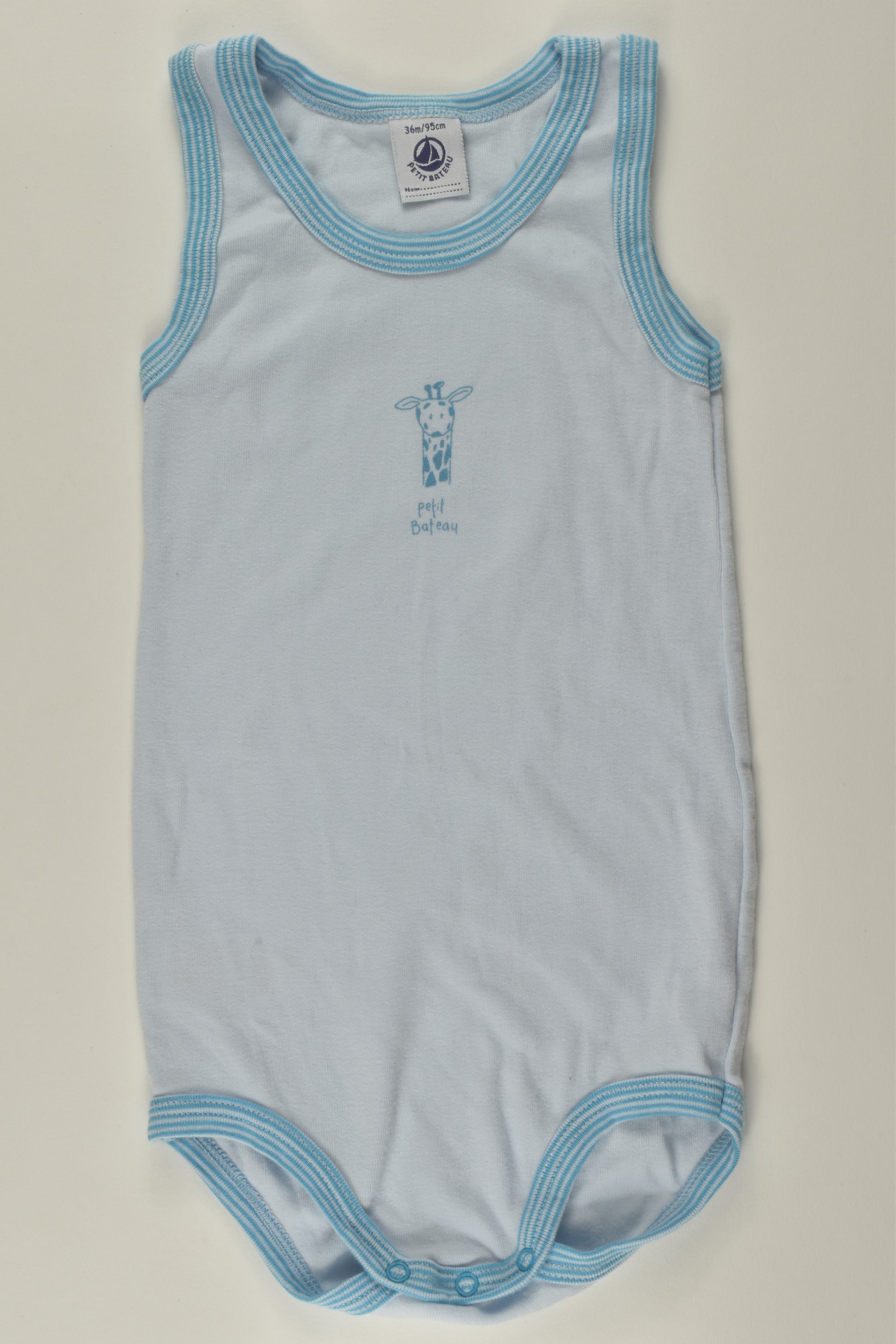 Petit Bateau Size 2-3 (36m) Giraffe Bodysuit