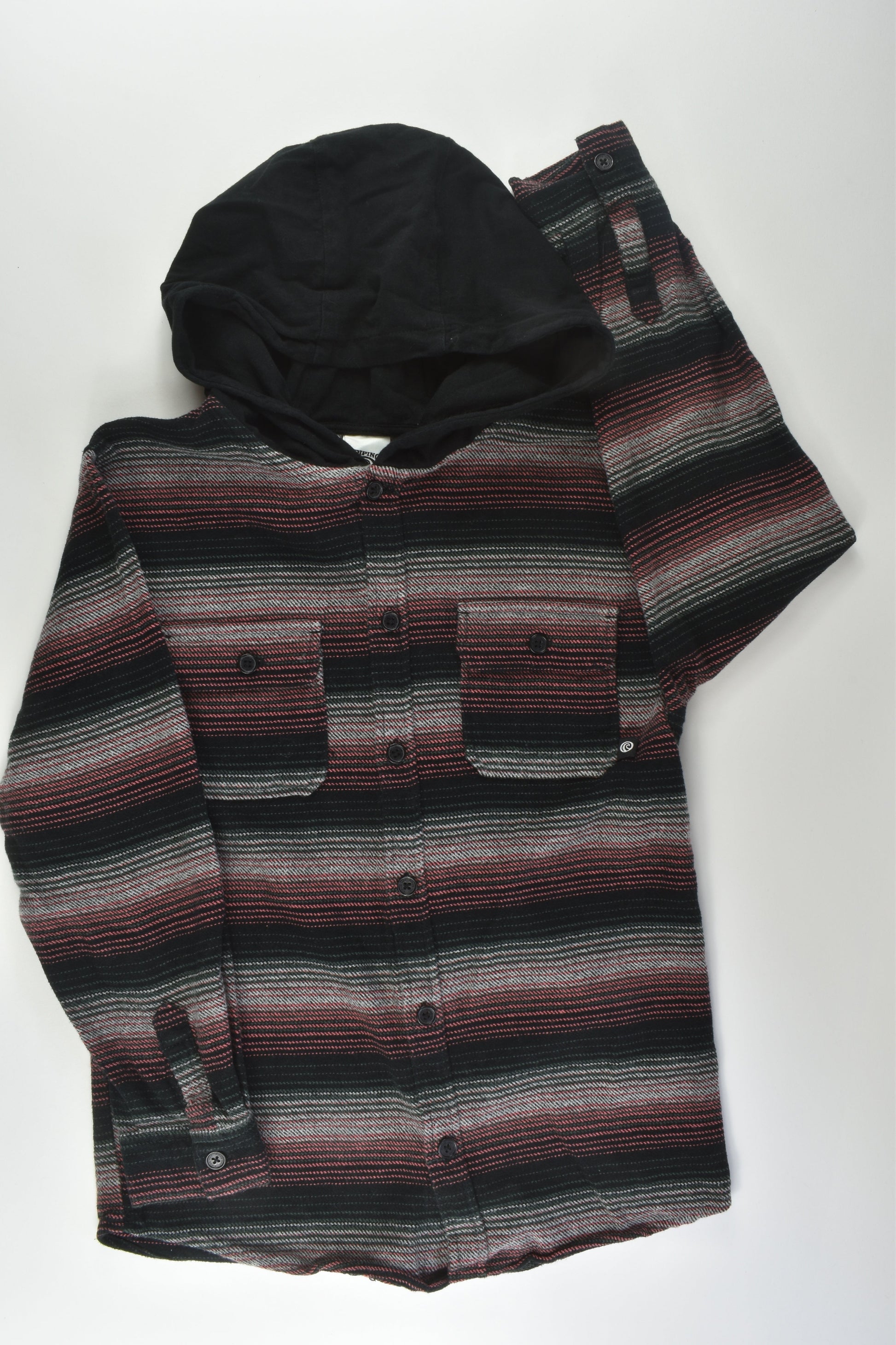 Piping Hot Size 12 Flannel Shirt with Hood