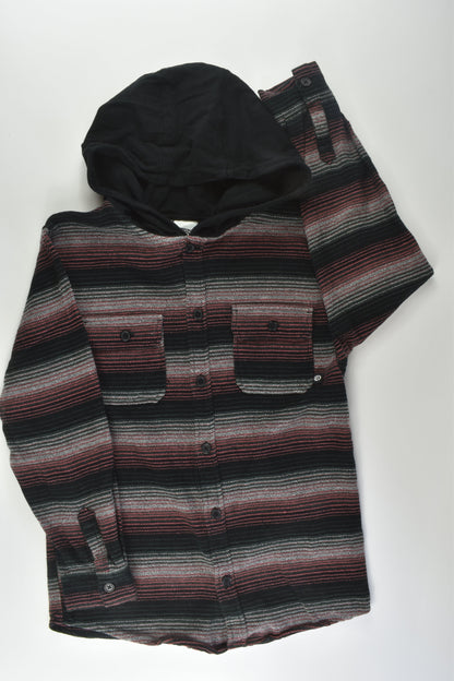 Piping Hot Size 12 Flannel Shirt with Hood