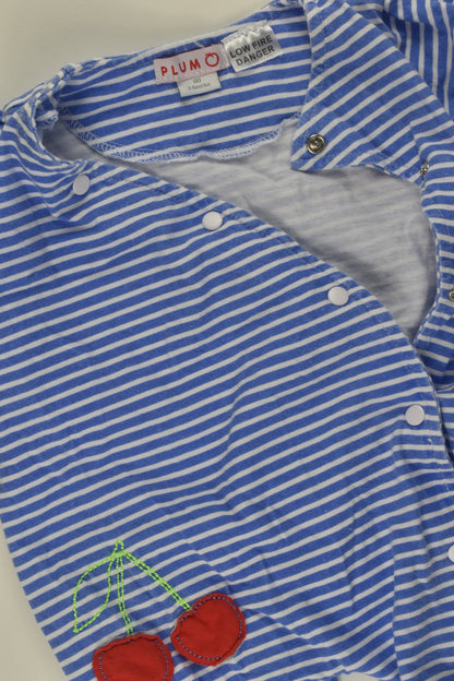 Plum Size 00 Short Cherry Romper