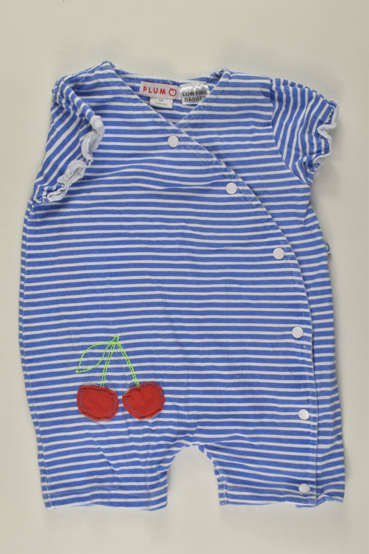 Plum Size 00 Short Cherry Romper