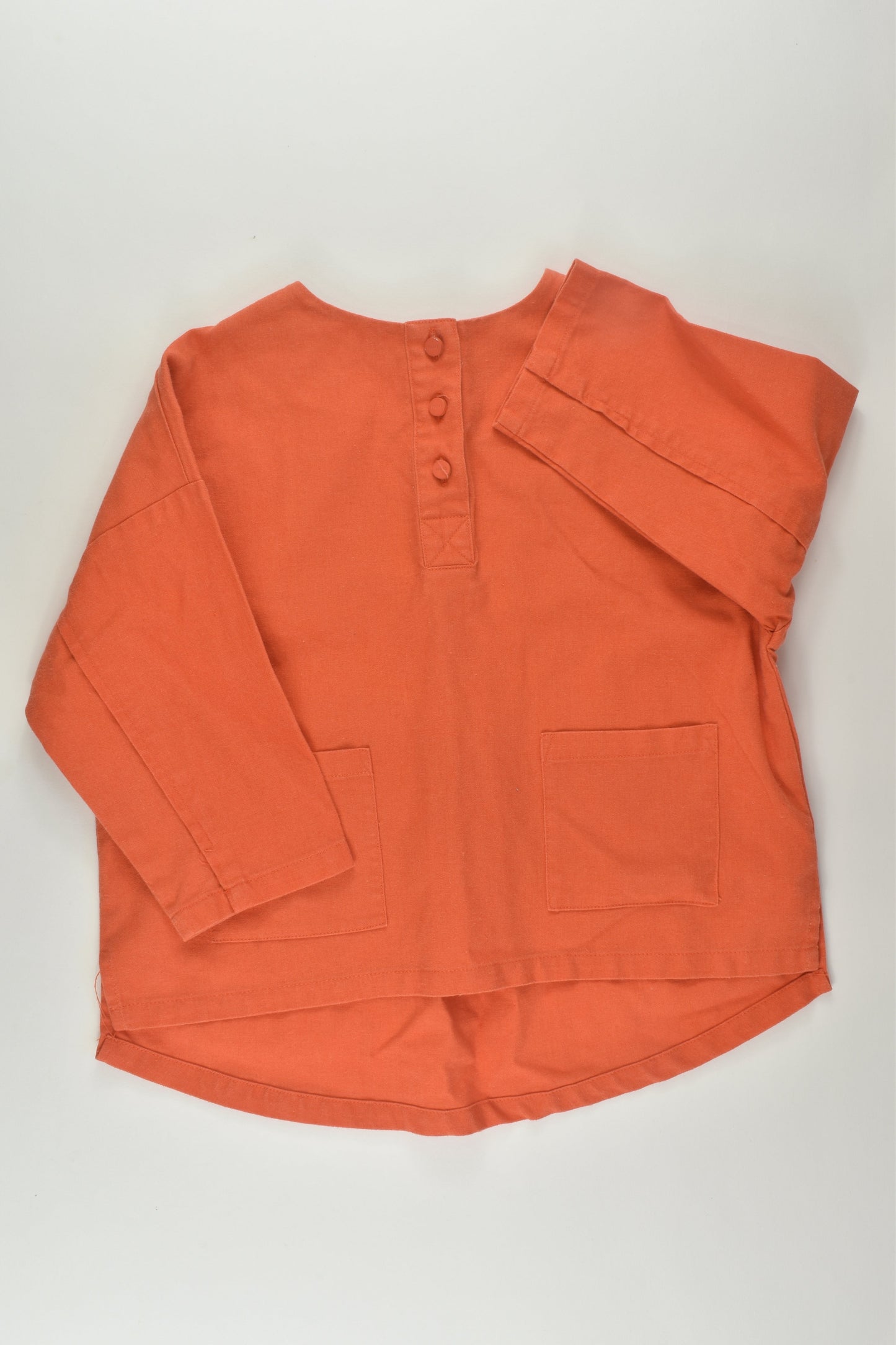 Pokoks Size 5-6 Linen Blend Blouse