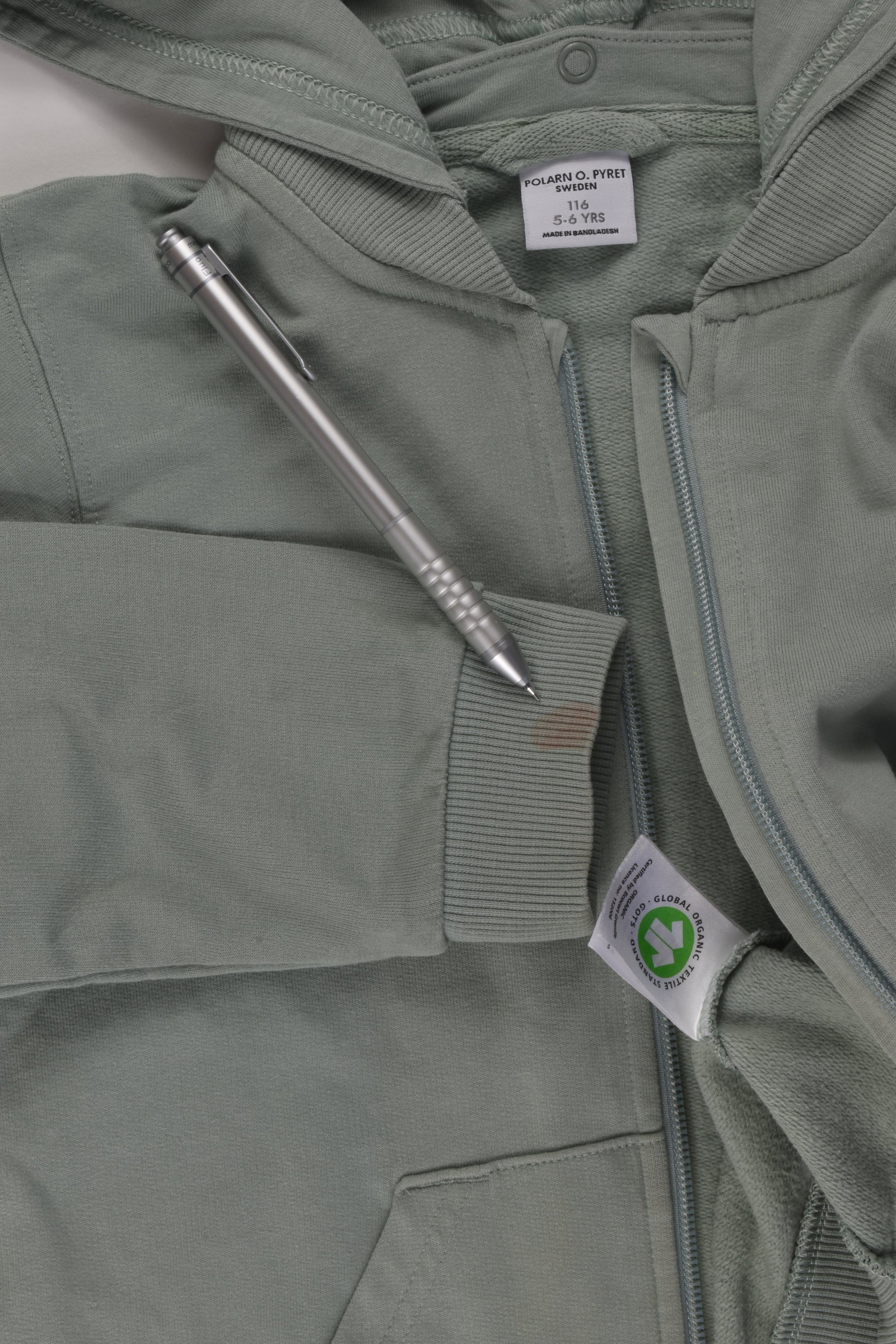 Polarn O. Pyret Size 5-6 Zip Jumper