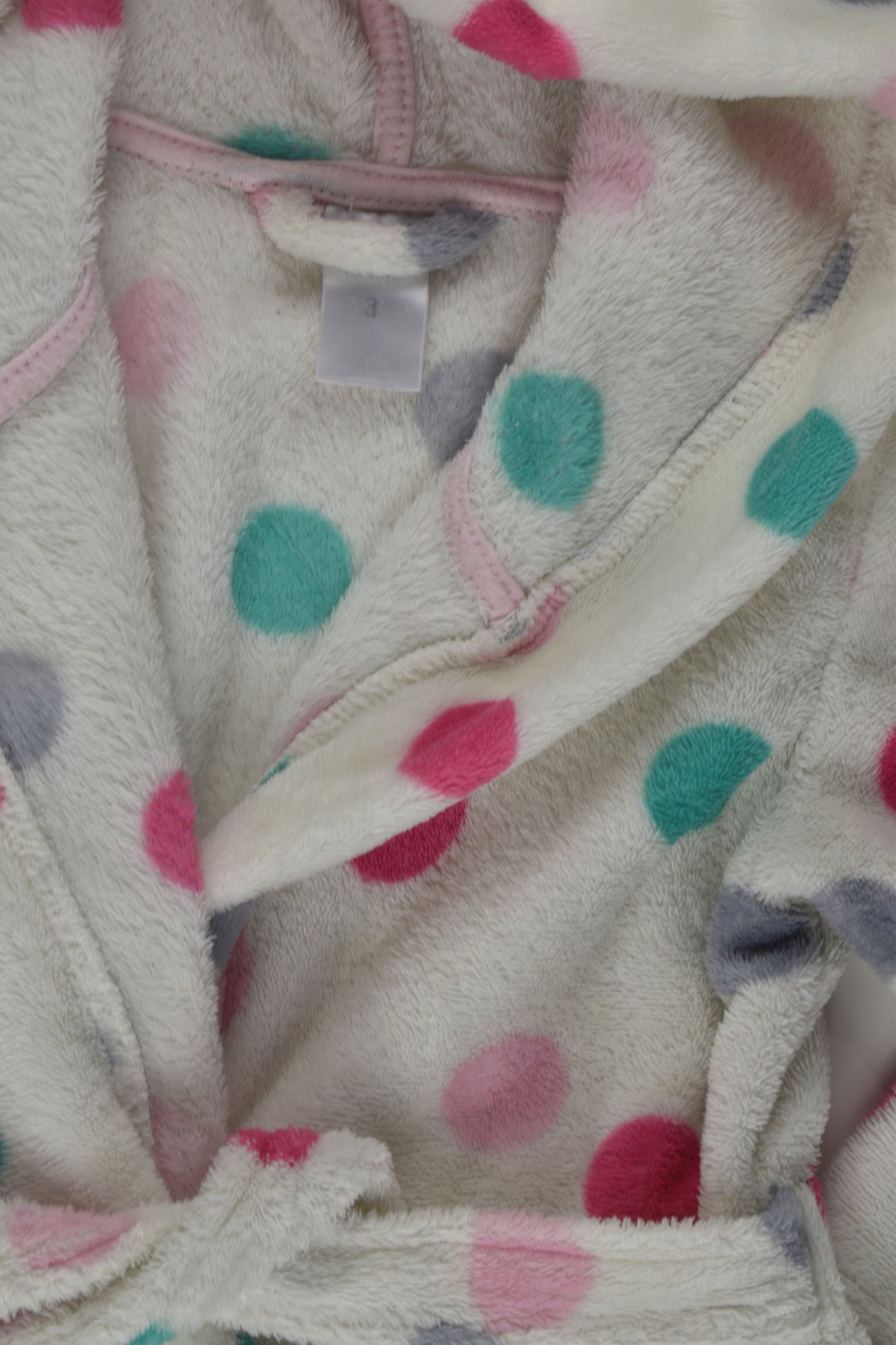 Polka Dots Size 3 Dressing Gown