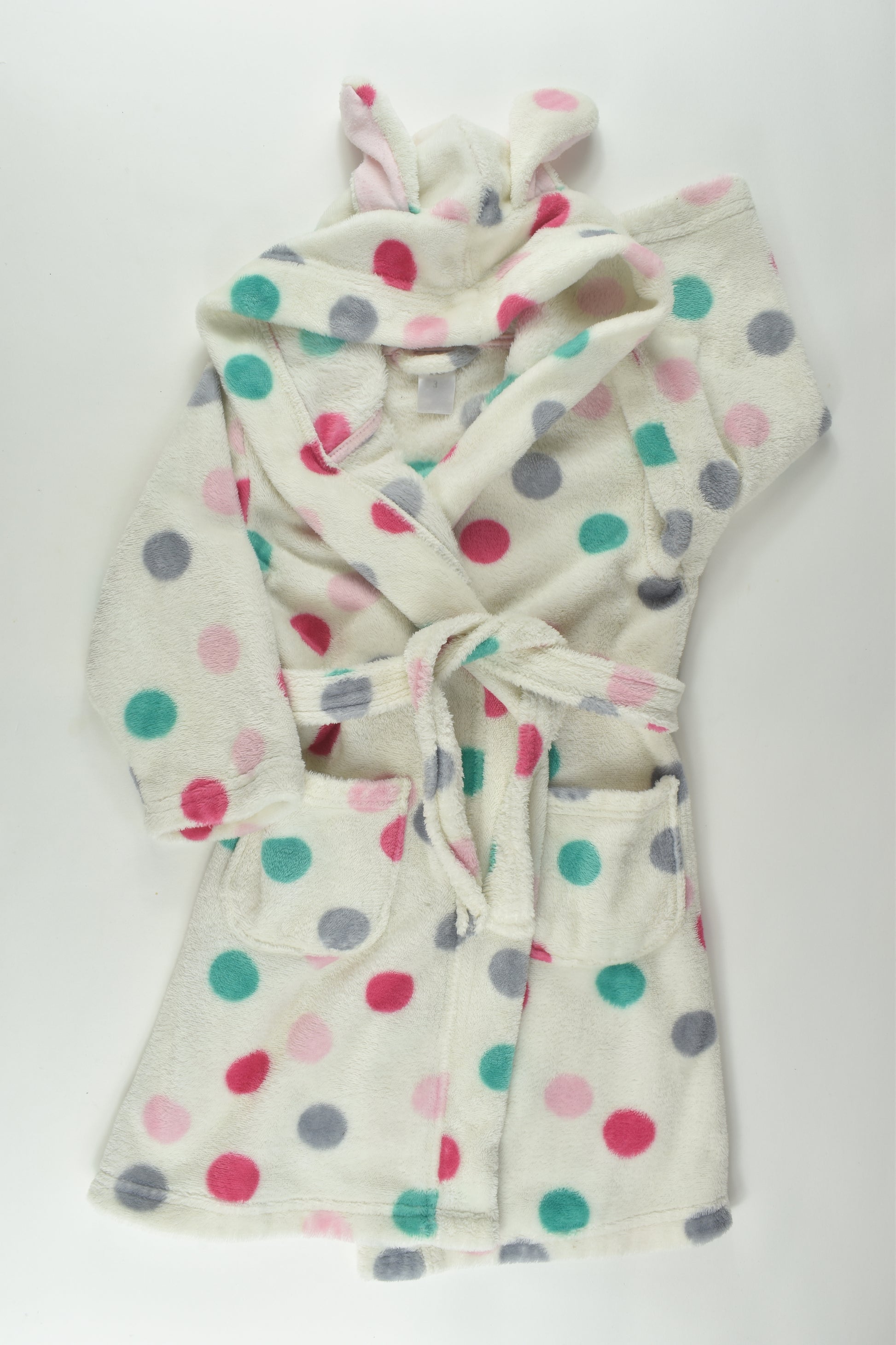 Polka Dots Size 3 Dressing Gown