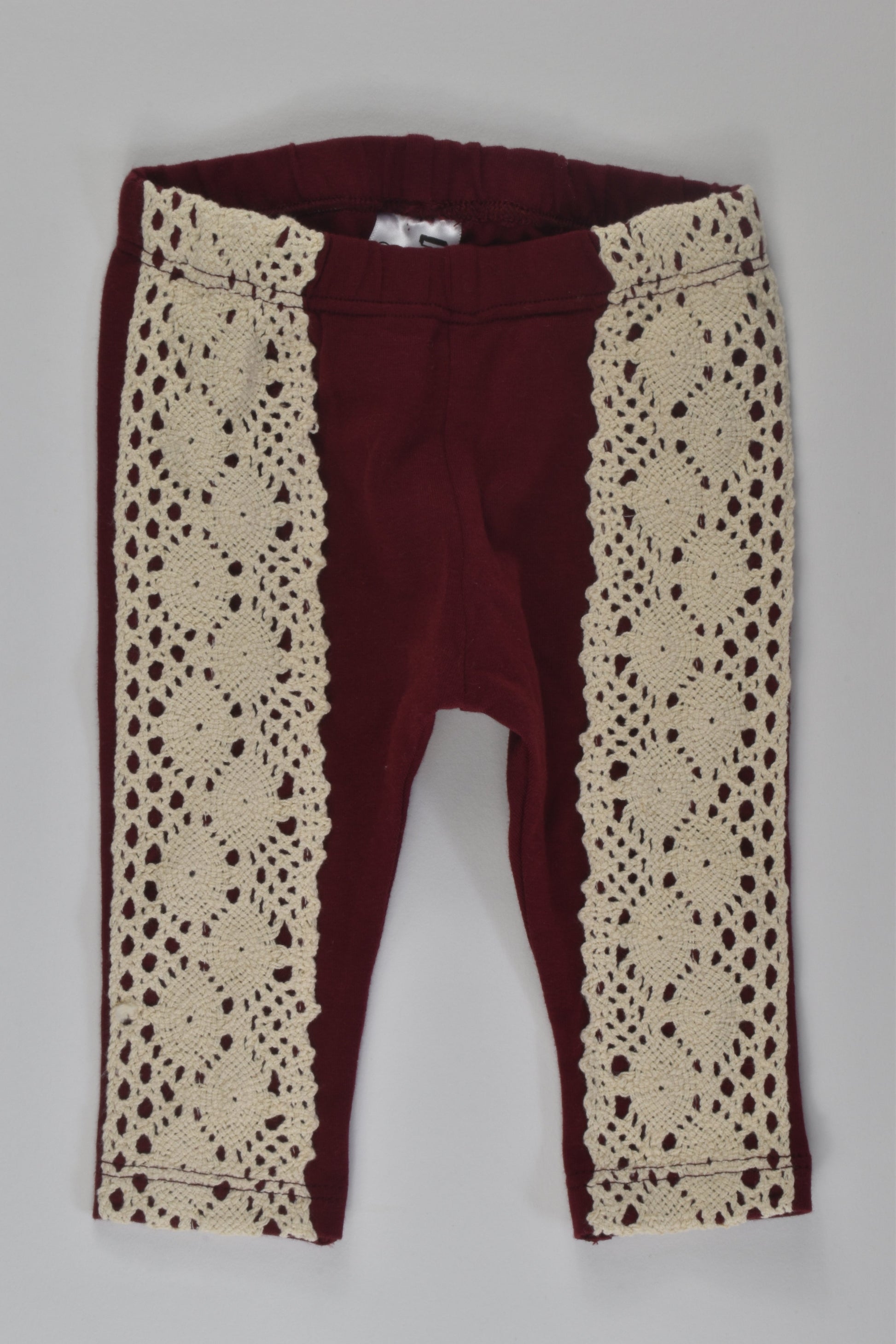 Pour Bebe by Couturekidz Size 0000 Lace Detail Leggings