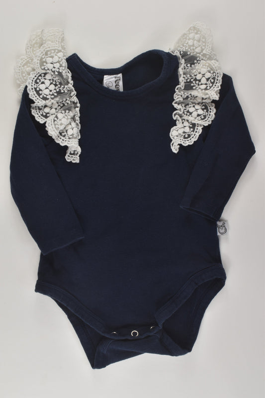 Pour Bebe by Couturekidz Size 1 Navy Bodysuit