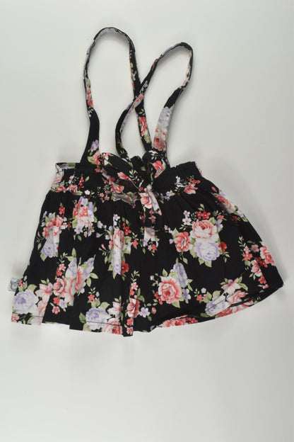 Pour Bebe by Couturekidz Size 2 Floral Suspender Skirt