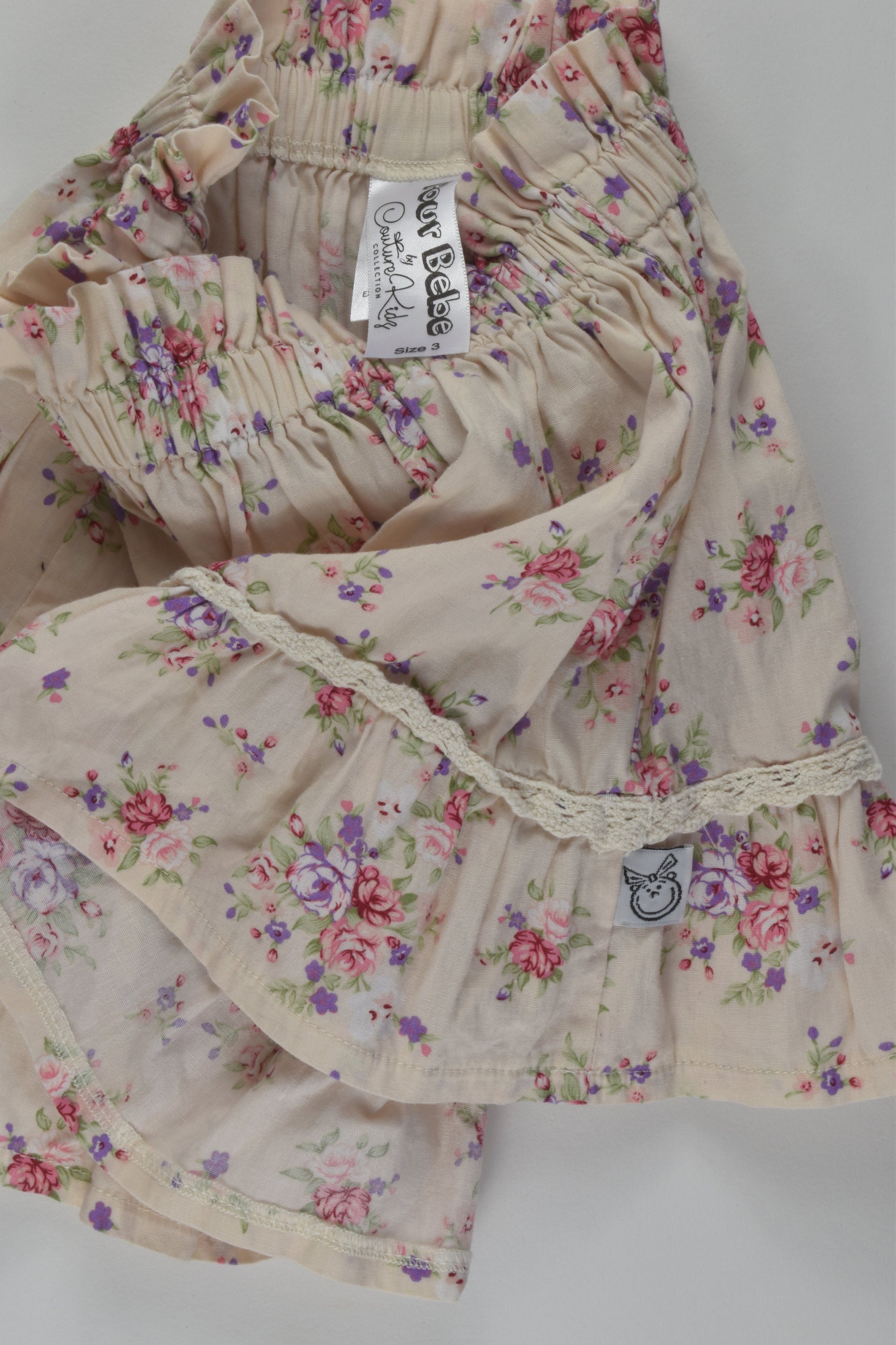 Pour Bebe by Couturekidz Size 3 Floral Skirt