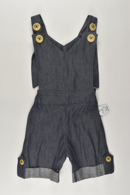 Pour Bebe by Couturekidz Size 4 Short Denim Overalls