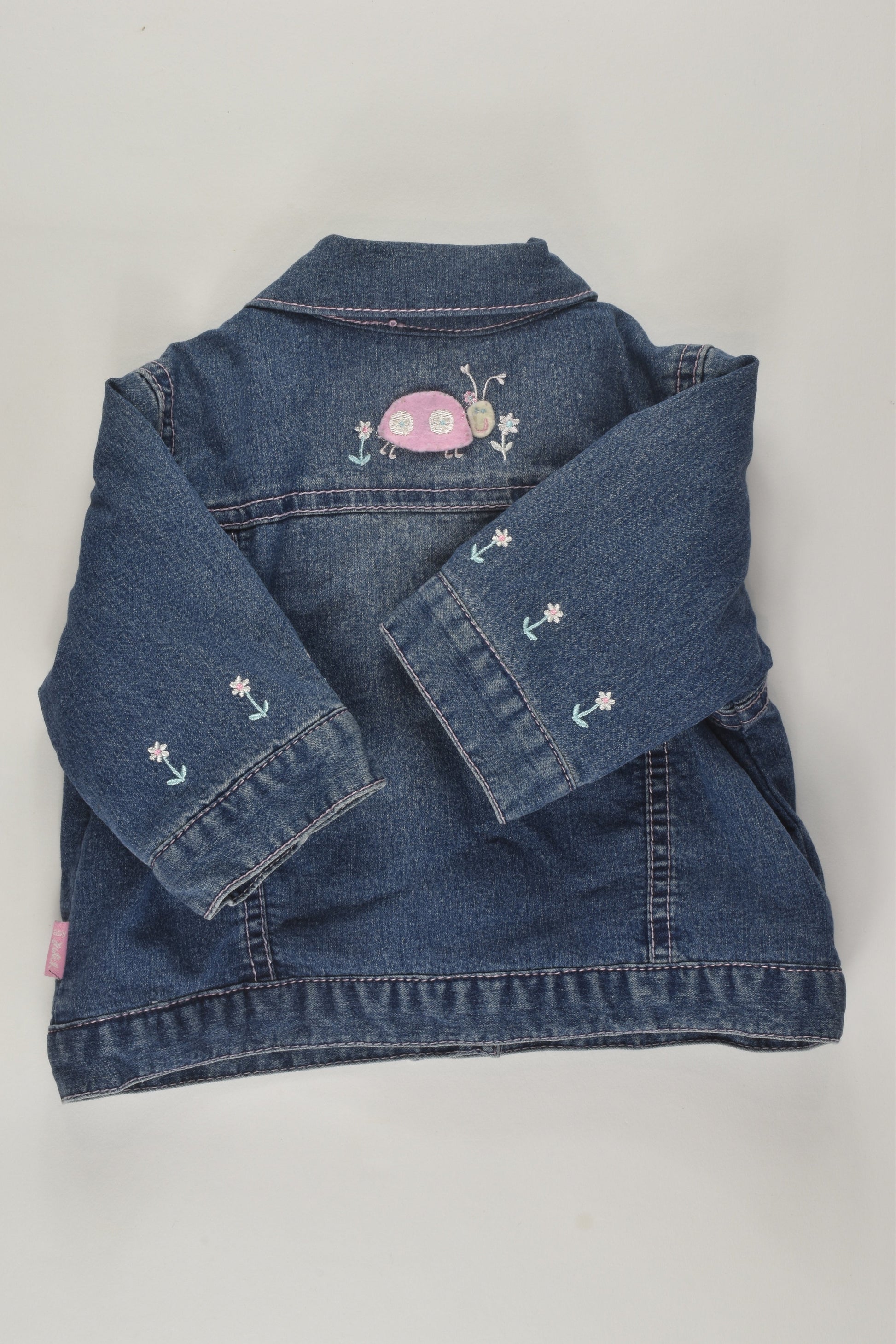 Pumpkin Patch Size 0 Fleece Lined Denim Jacket