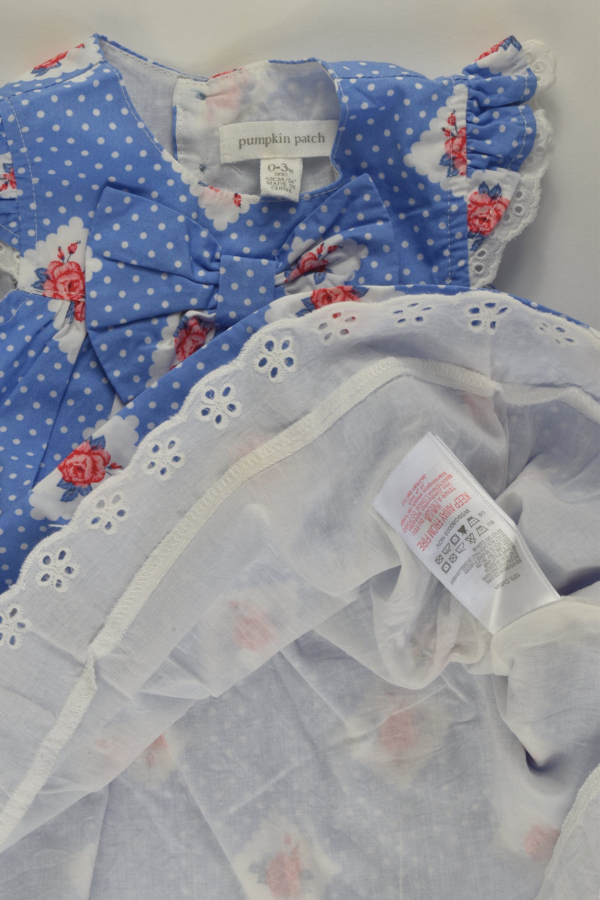 Pumpkin Patch Size 000 Lined Dress