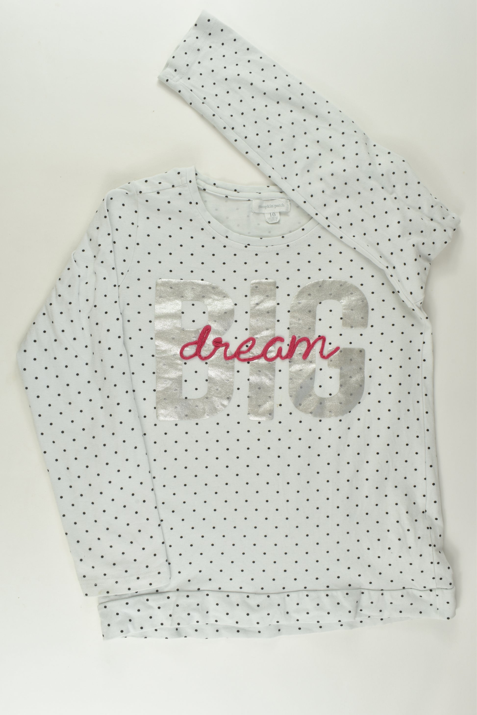 Pumpkin Patch Size 10 'Dream Big' Top