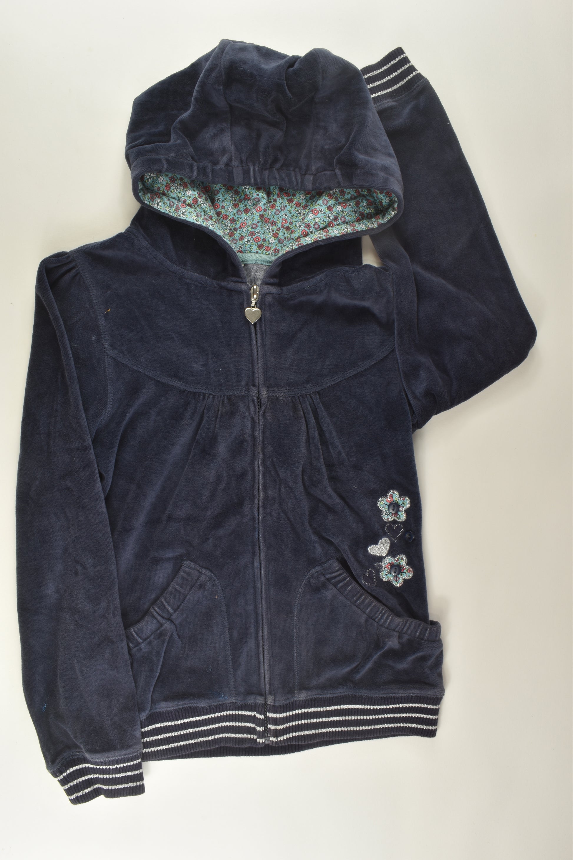Pumpkin Patch Size 10 Velour Zip Jumper