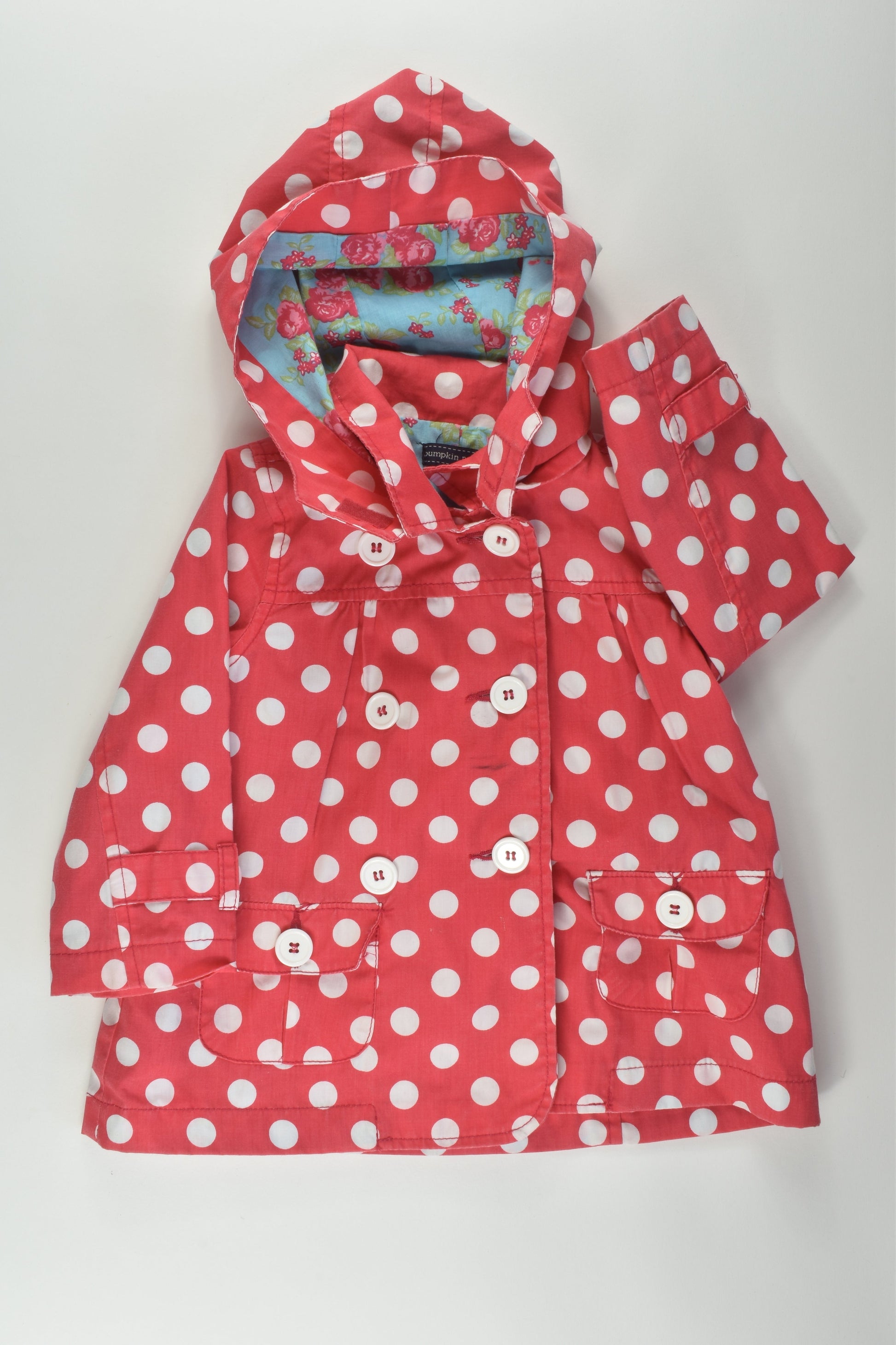 Pumpkin Patch Size 2 Polka Dots and Flowers Jacket