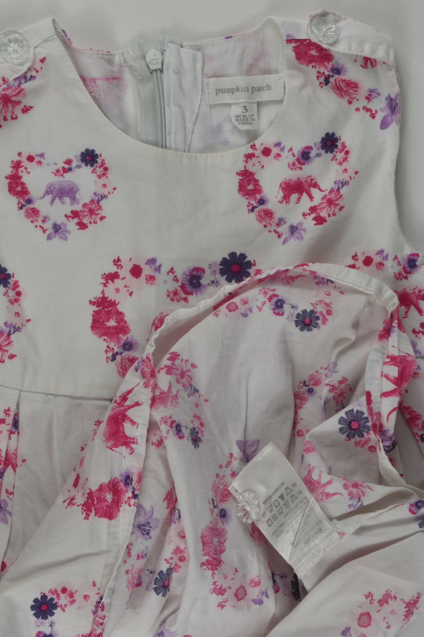 Pumpkin Patch Size 3 Elephant Dress