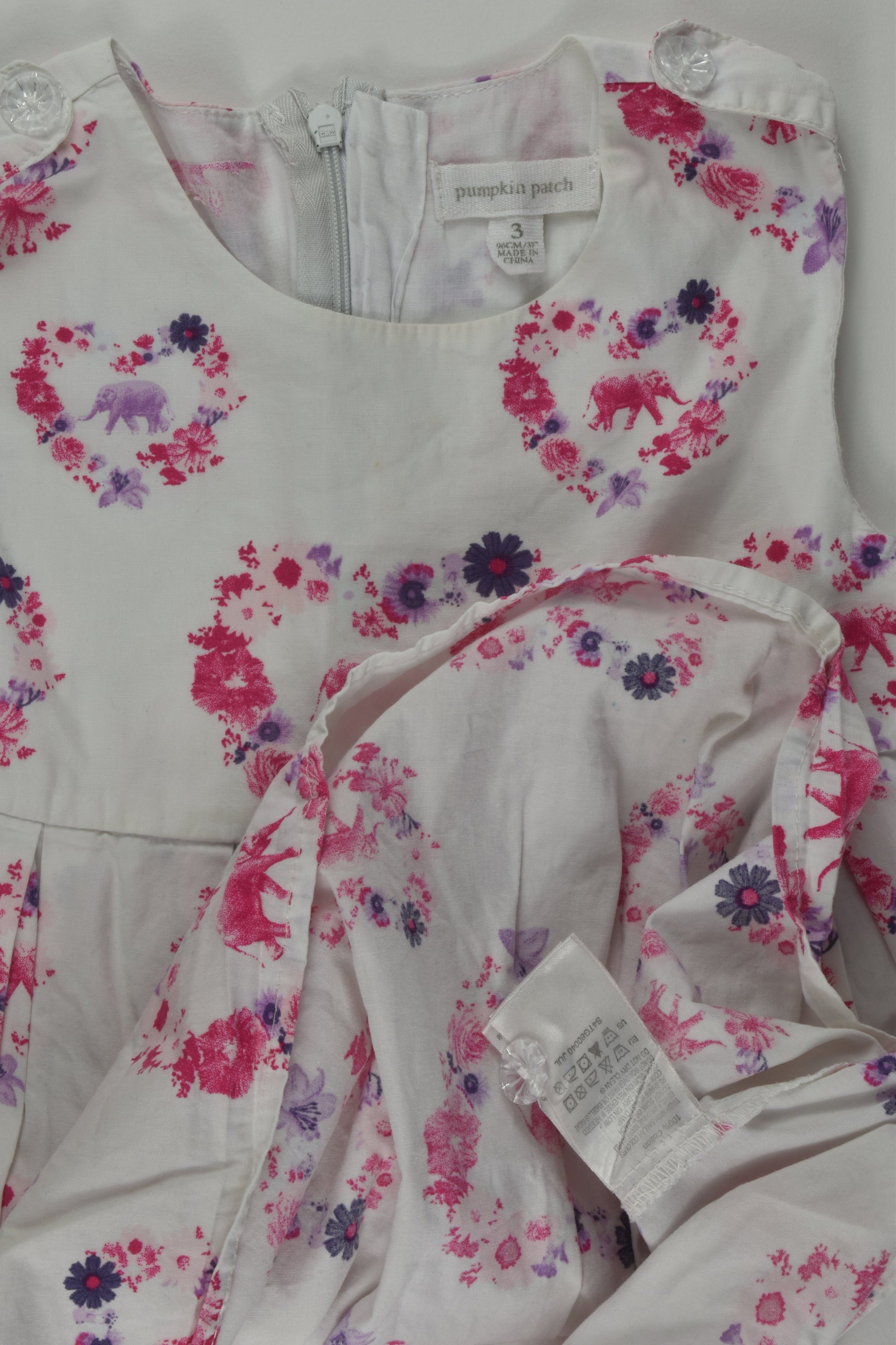 Pumpkin Patch Size 3 Elephant Dress