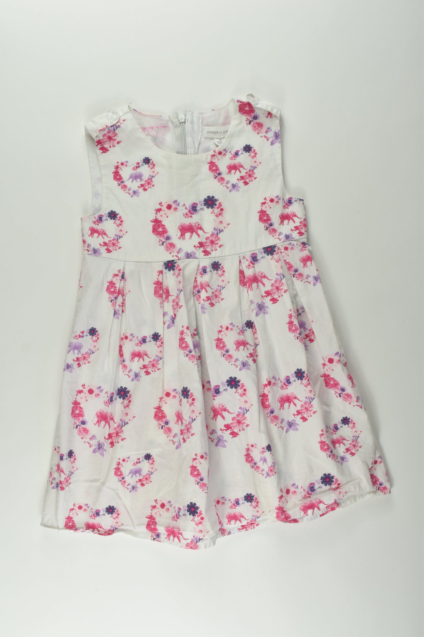 Pumpkin Patch Size 3 Elephant Dress