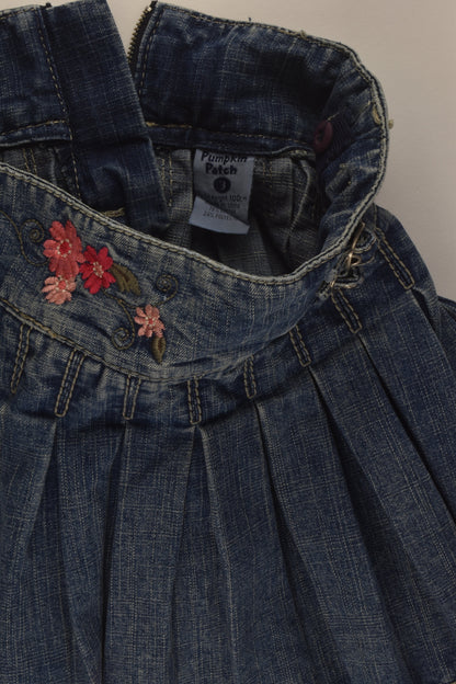 Pumpkin Patch Size 3 Embroidery Denim Skirt