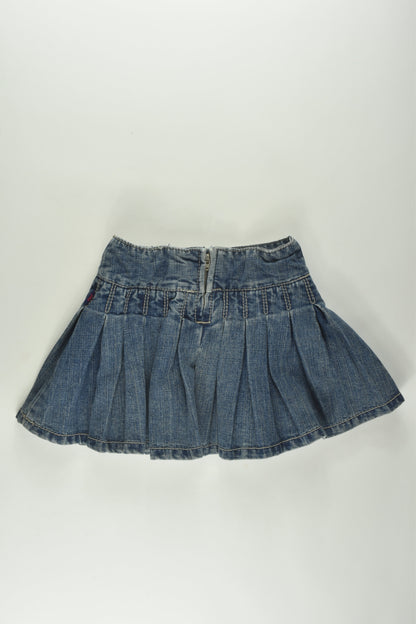 Pumpkin Patch Size 3 Embroidery Denim Skirt