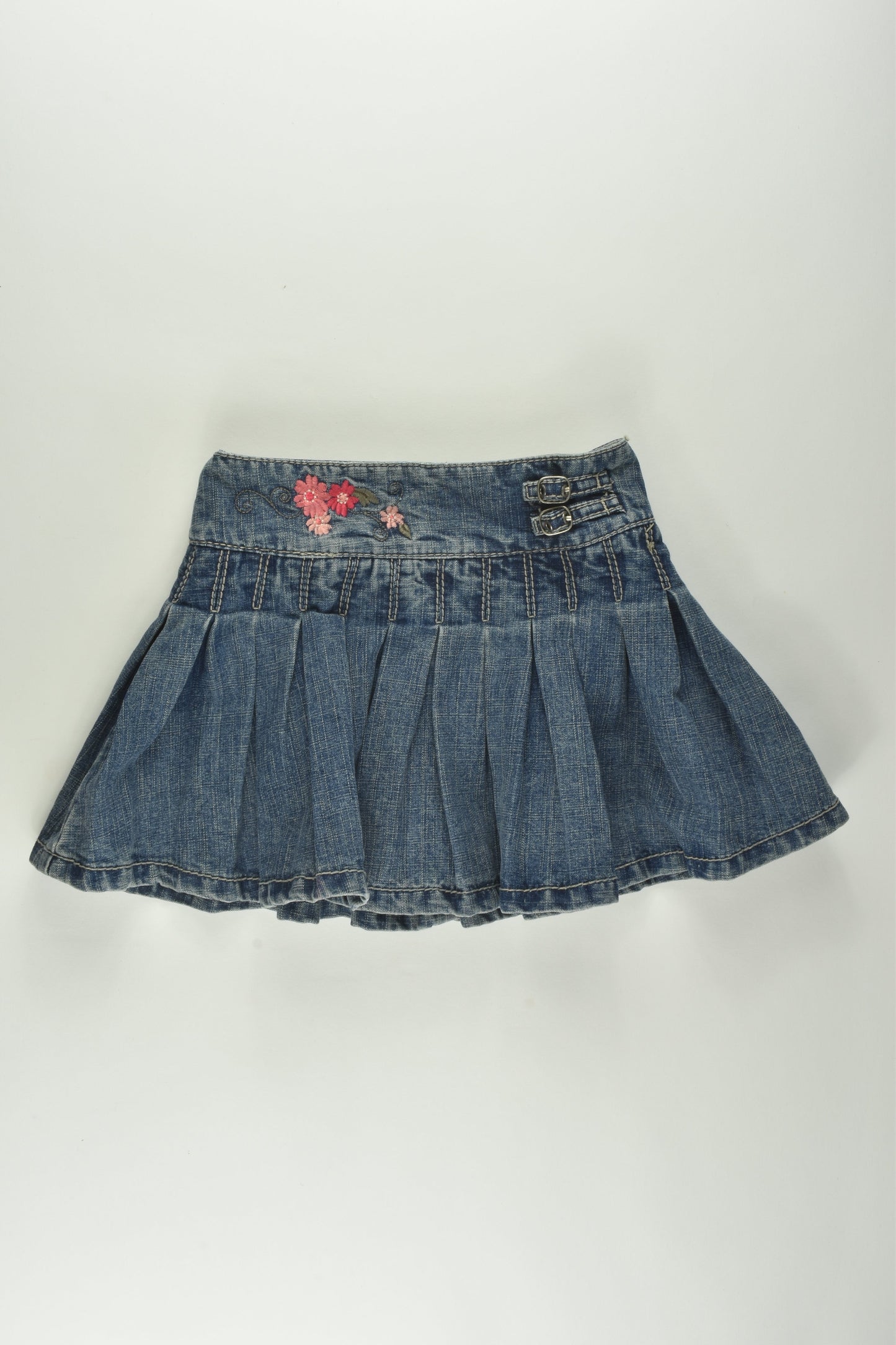 Pumpkin Patch Size 3 Embroidery Denim Skirt