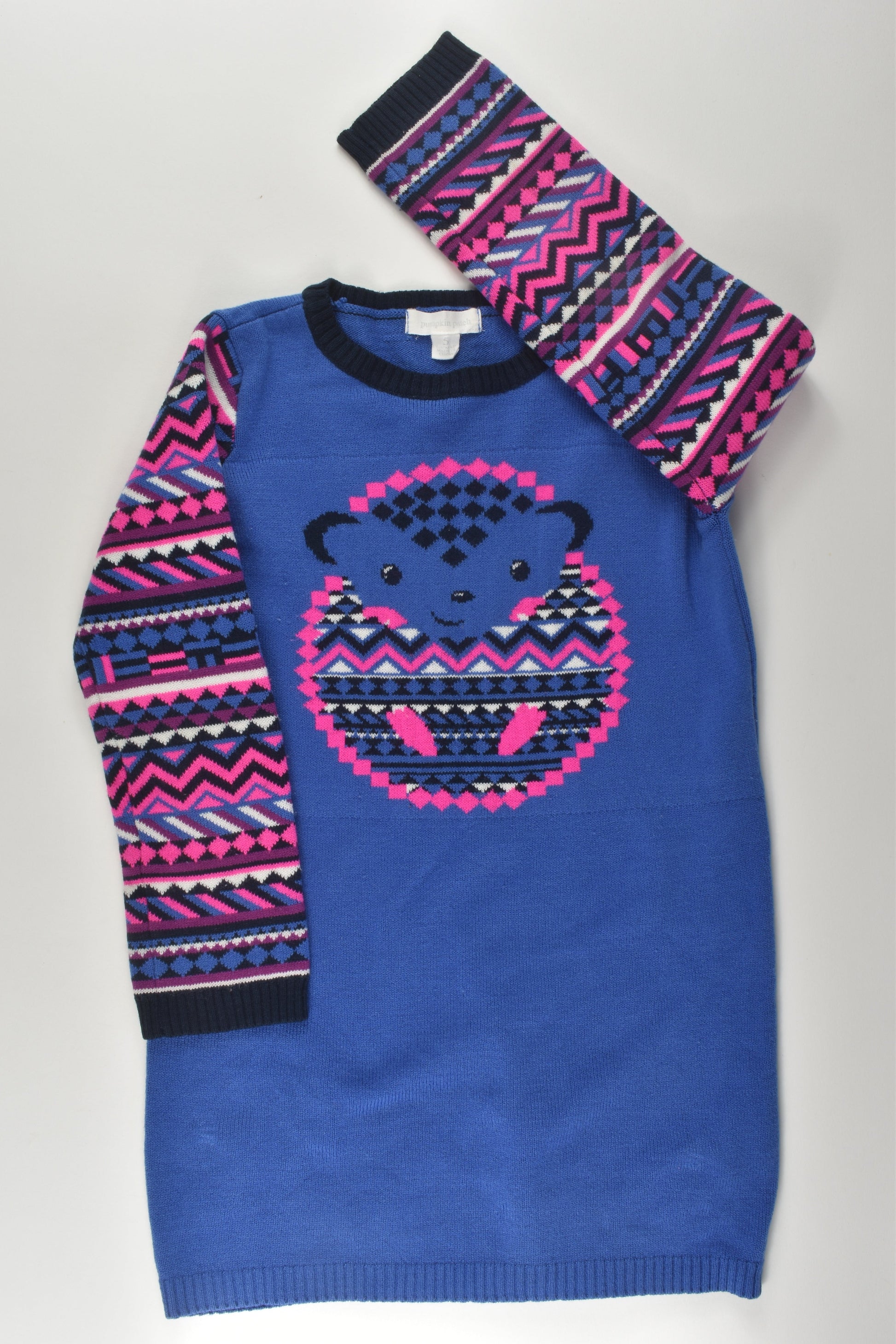 Pumpkin Patch Size 5 Hedgehog Knit Dress