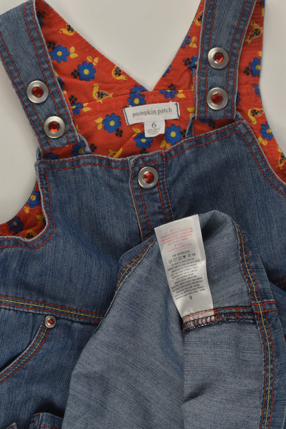 Pumpkin Patch Size 6 Folklore Detail Denim Dress