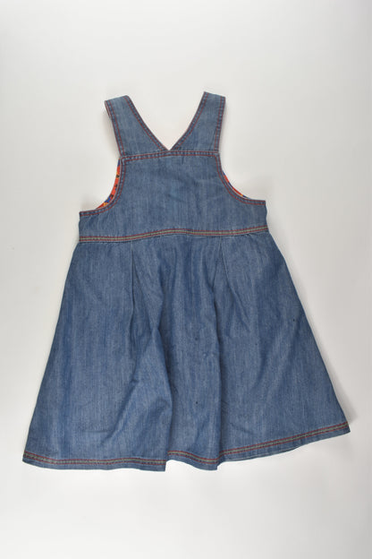 Pumpkin Patch Size 6 Folklore Detail Denim Dress